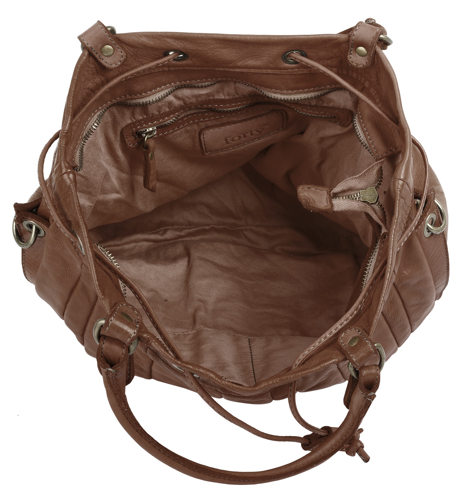 forty° Shopper, echt Leder, Made in Italy