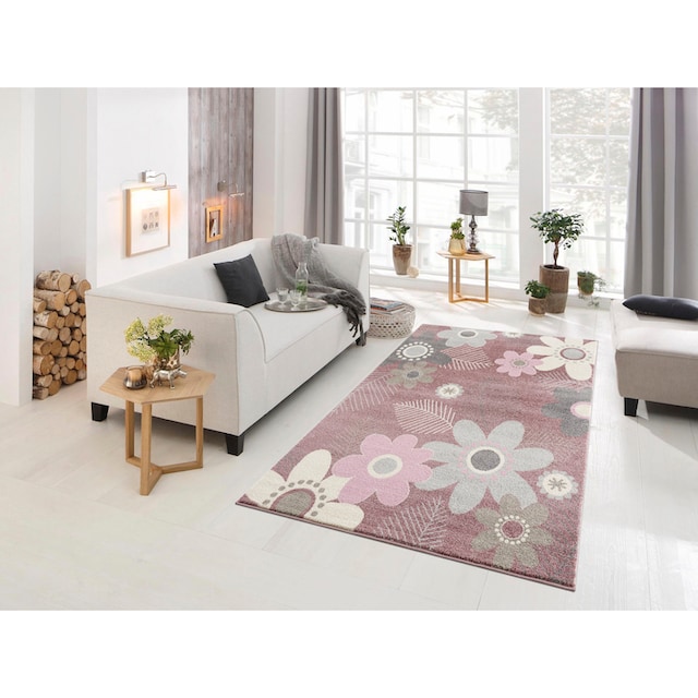 Lüttenhütt Kinderteppich »Johanna«, rechteckig, Design mit Blumen, ideale  Wende-Teppiche fürs Kinderzimmer kaufen bei OTTO