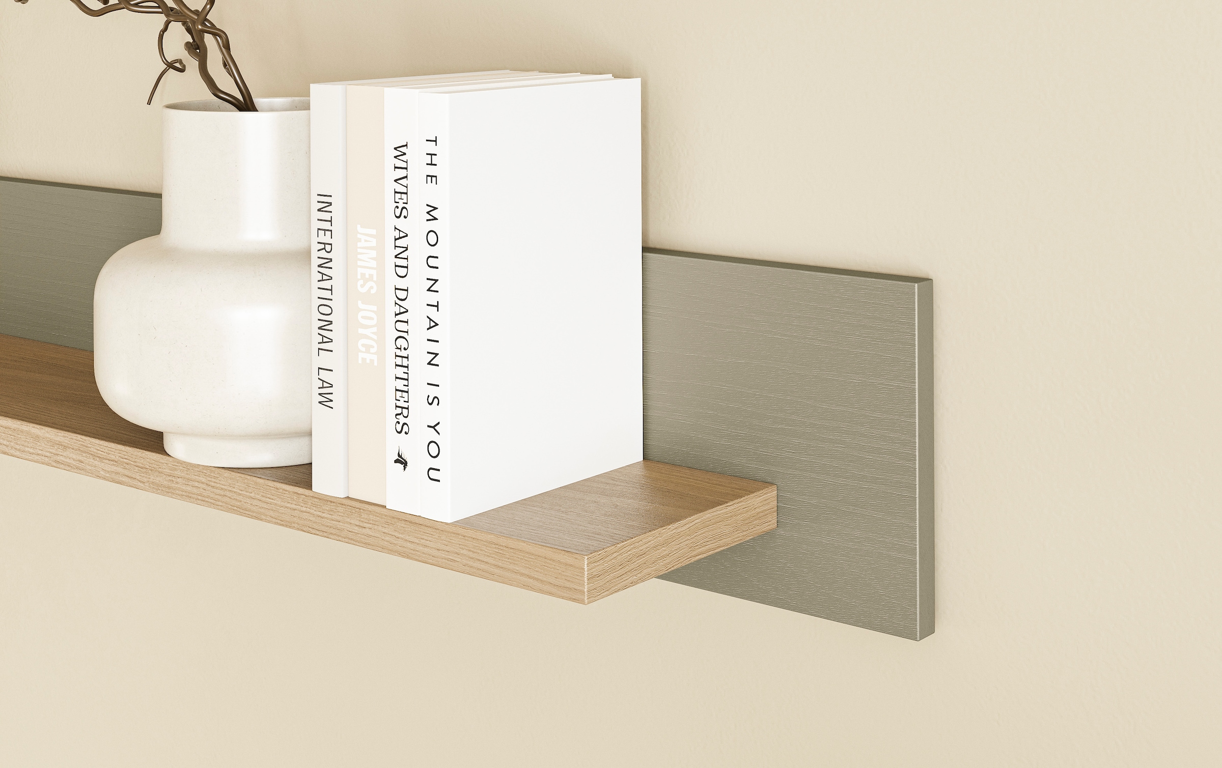 Home affaire Wandboard »Stranda, Wandregal im Scandi-Style, Wandhalter mit Ablagefläche«, vielseitig einsetzbares Hängeregal, in zwei Farben & Größen verfügbar