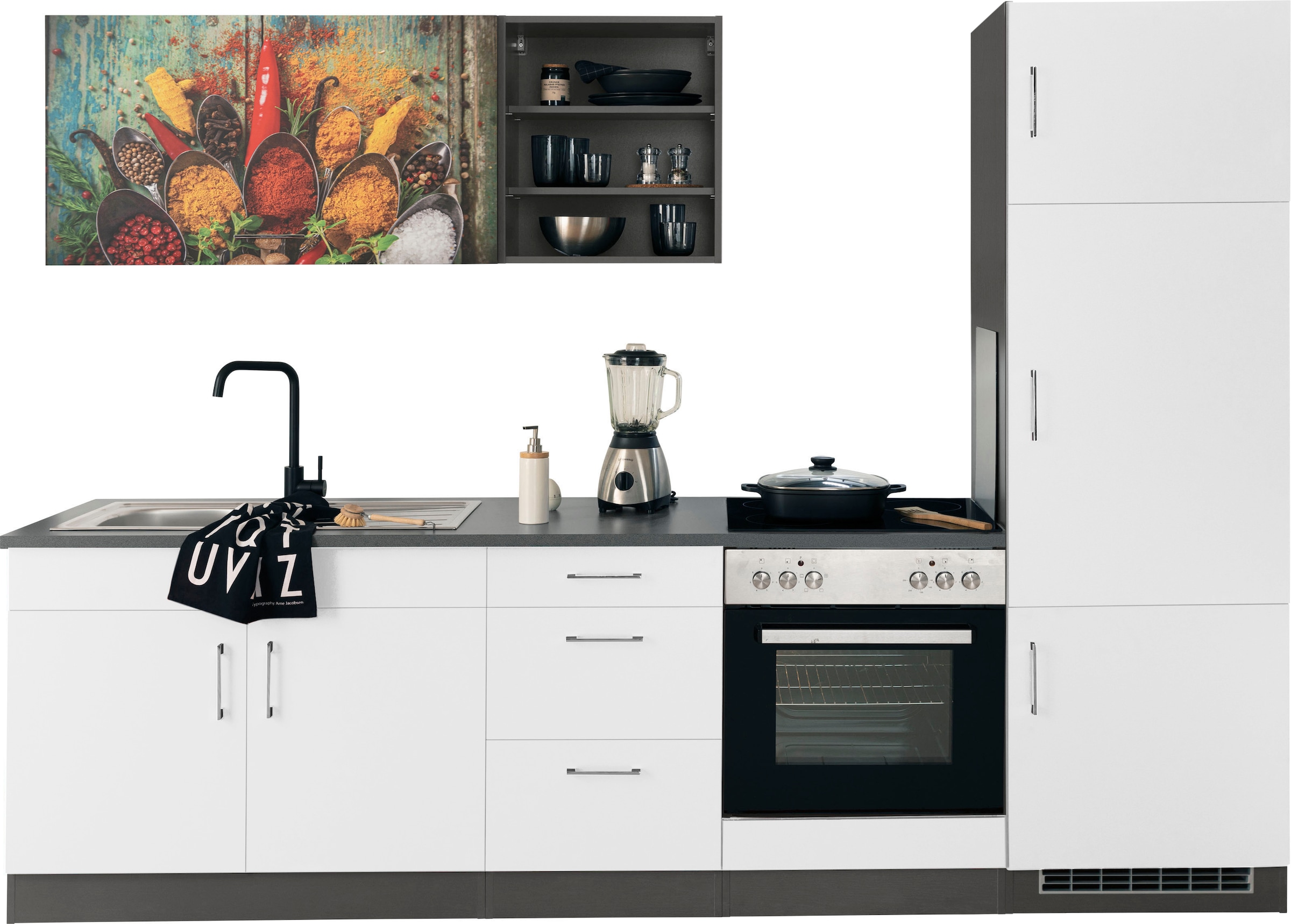 HELD MÖBEL Küchenzeile »Paris«, ohne E-Geräte, Breite 270 cm online bei OTTO