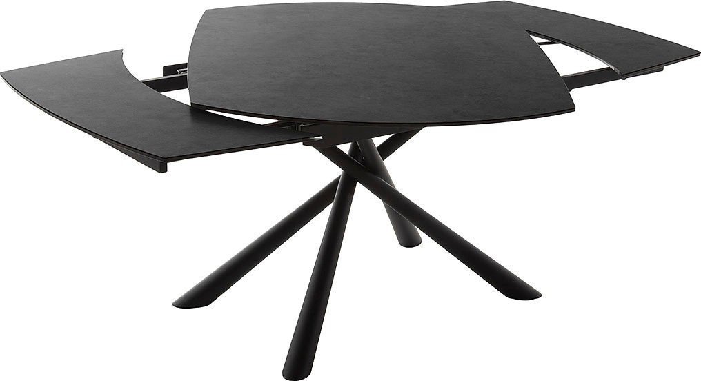 MCA furniture Esstisch »NICOSIA Vierfußtisch 130-190 cm«, (Einzelstück), Keramik, Metall, Rotationsauszug, ausziehbar, Tischplatte 11 mm
