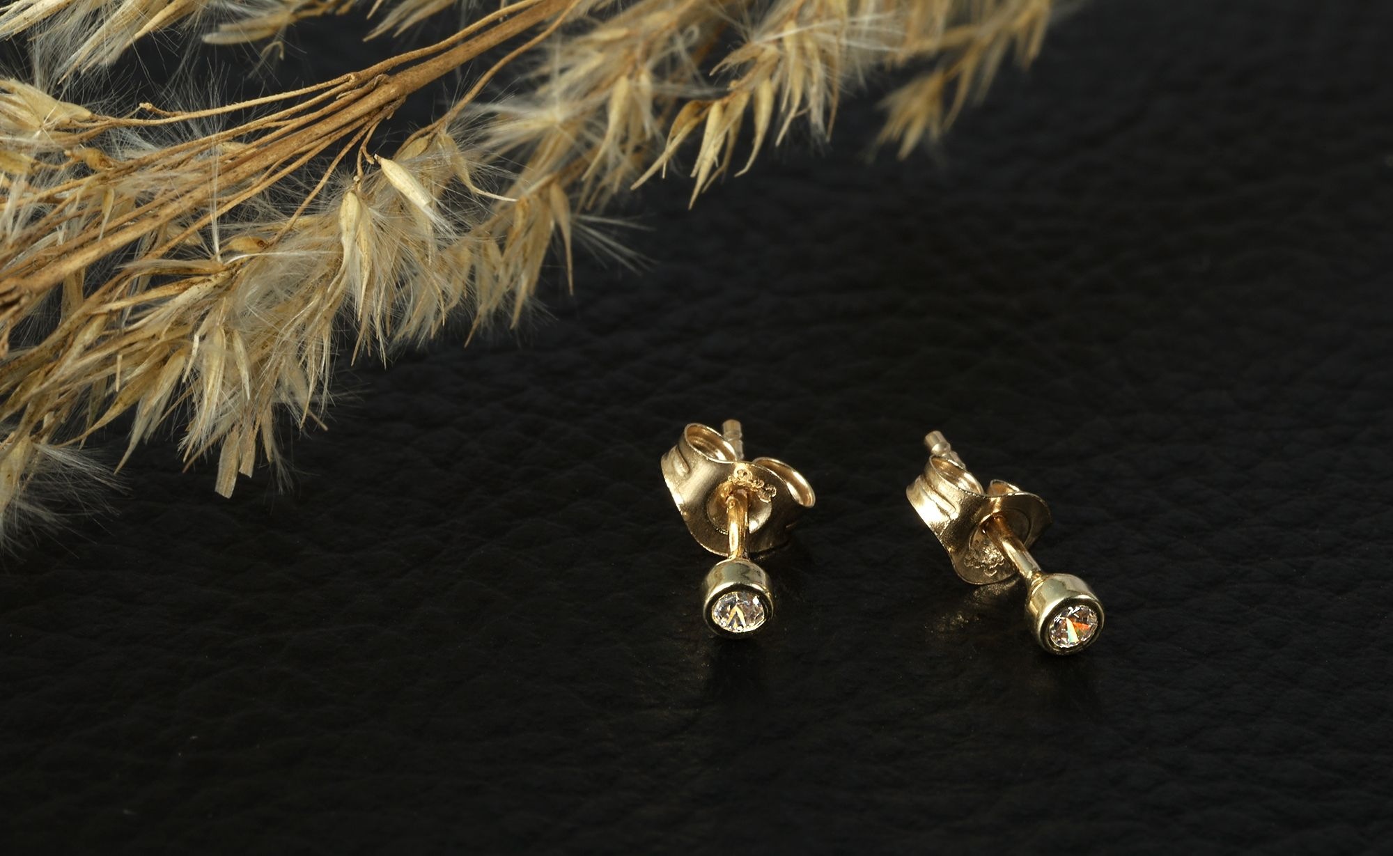 Adelia´s Paar Ohrstecker »Damen Ohrringe ¿ Ohrstecker aus 333 Gold mit Zirkonia«
