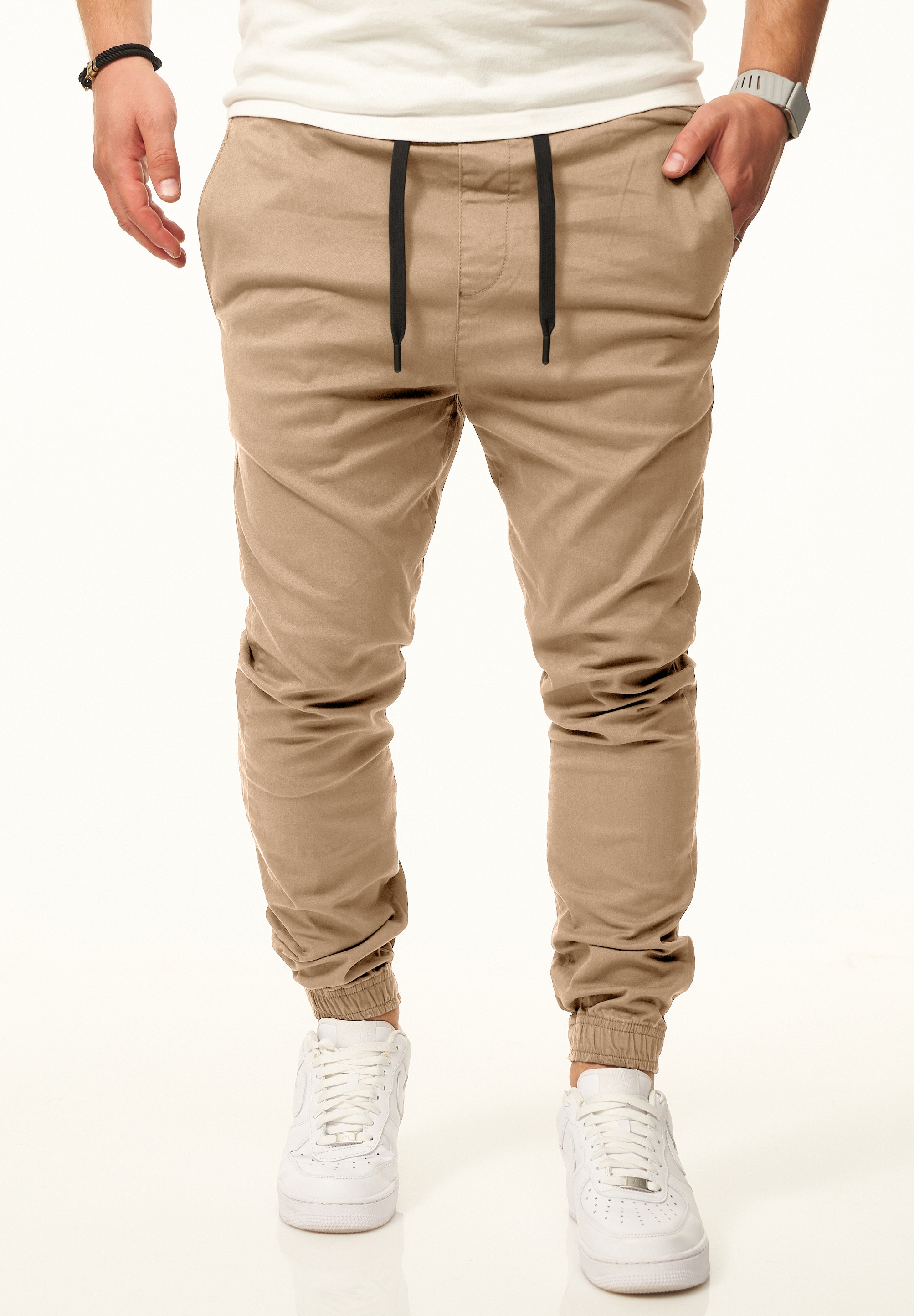 Daily Cotton Chinohose »als Jogger Jeans Freizeithose mit Gummibund«  Stoffhose im Regular-Fit mit Extra Save-Pocket