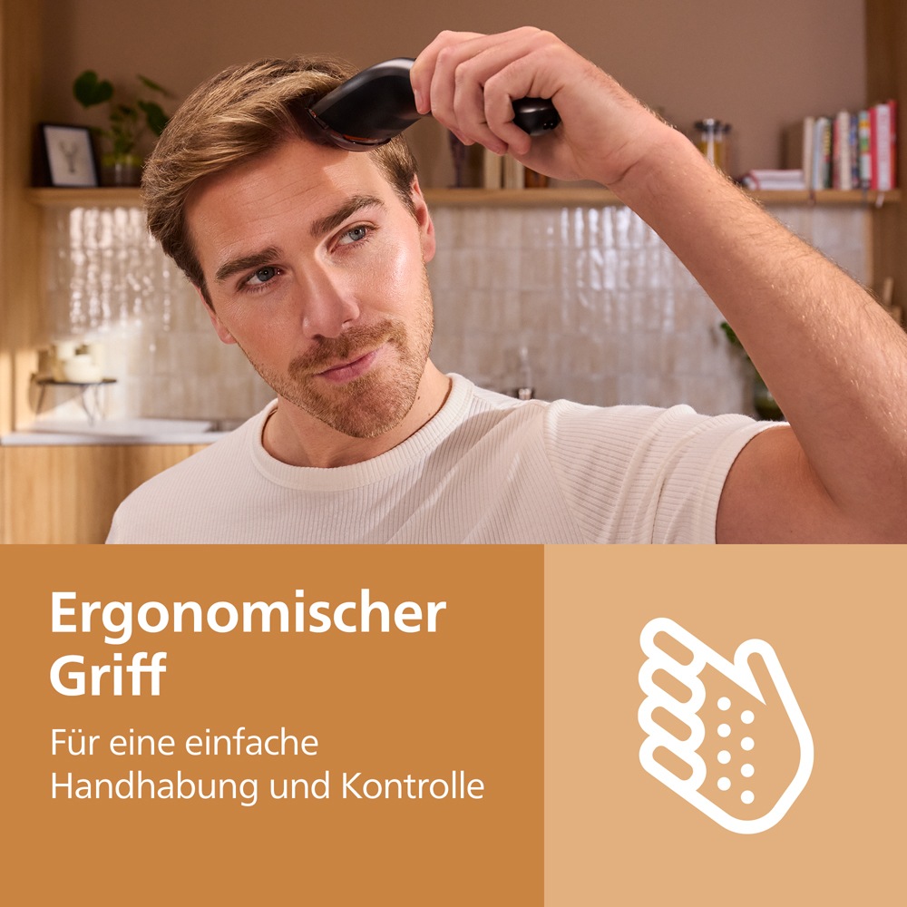 Philips Haarschneider »Serie 7000 HC7722/15« 3 Aufsätze 28 Längeneinstellungen, Turbo Modus und PowerAdapt Sensor
