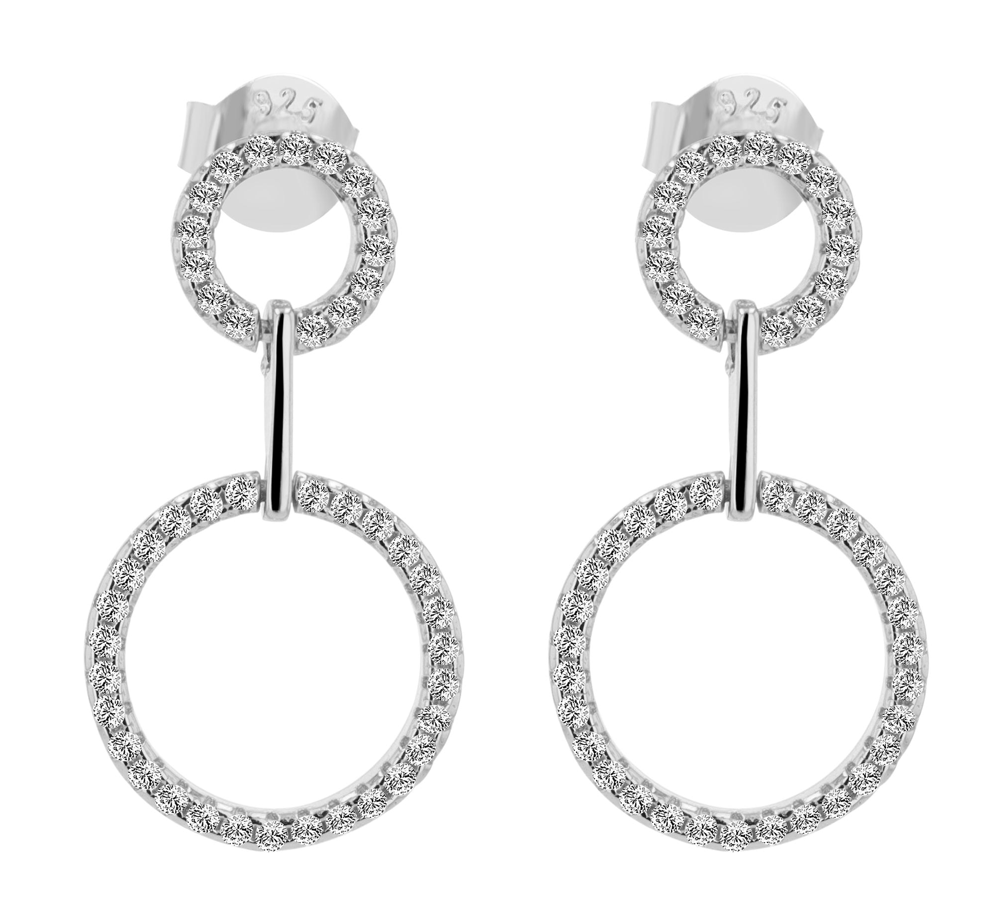 Adelia´s Paar Ohrstecker »Damen Ohrringe ¿ Ohrstecker aus 925 Silber«