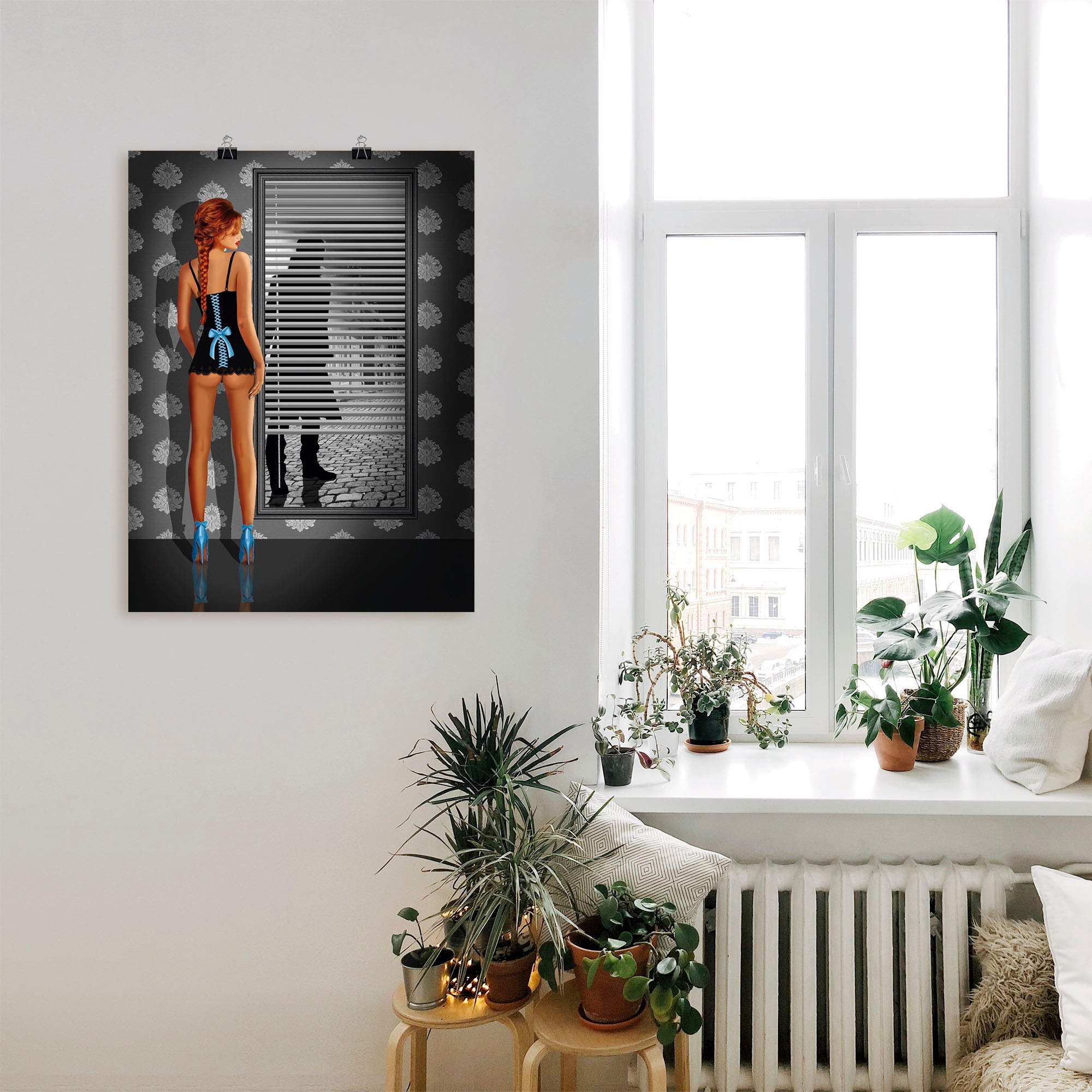 Artland Wandbild »Das Nachtleben«, Frau, (1 St.), als Leinwandbild, Poster in verschied. Größen