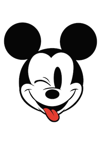 Komar Fototapete »Mickey Head Optimism«, bedruckt-Comic-Retro-mehrfarbig, BxH: 128x128... kaufen
