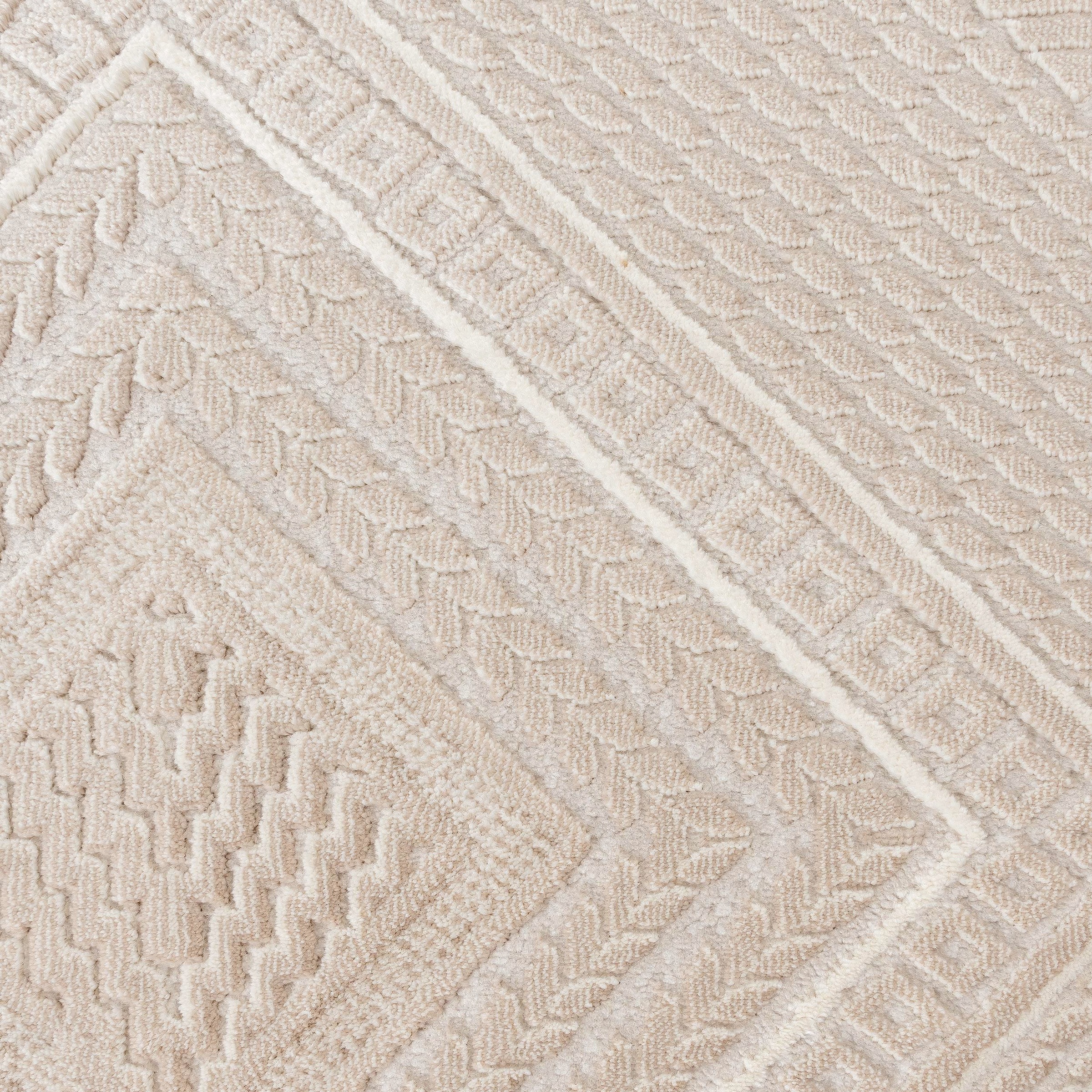 Sehrazat Teppich »Luxury 6600«, rechteckig, 13 mm Höhe, Wohnzimmer, Kurzflor, Hoch Tief Struktur