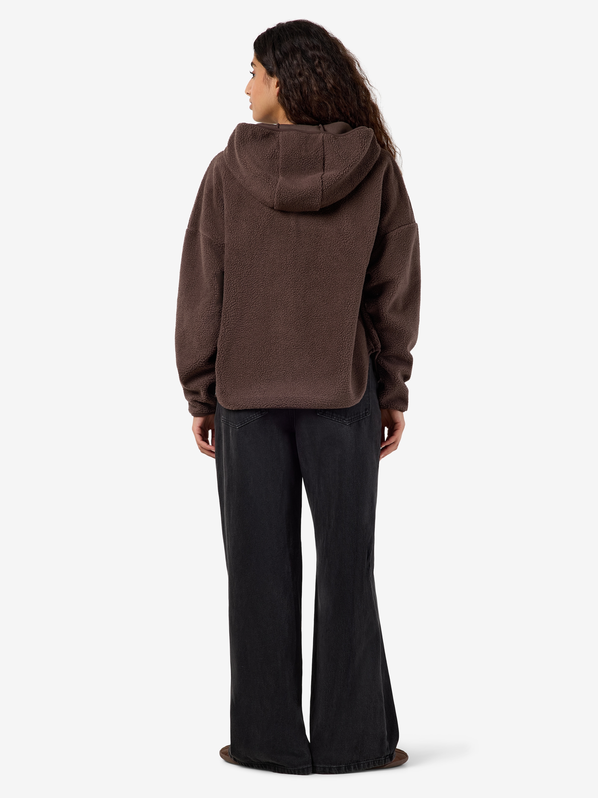 Noisy may Fleecepullover »NMCOZY L/S HALFWAY ZIP SWEATER JRS NOOS«, Polyester, relaxed fit
