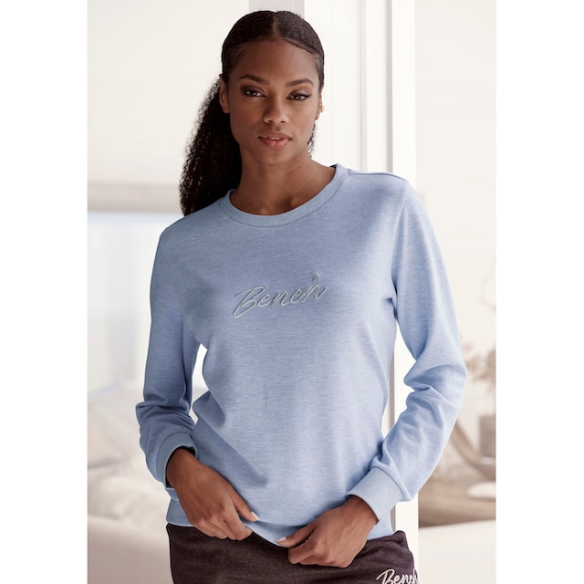 Bench. Loungewear Sweatshirt »-Loungeshirt«, mit glänzender Logostickerei,  Loungewear, Loungeanzug bestellen im OTTO Online Shop