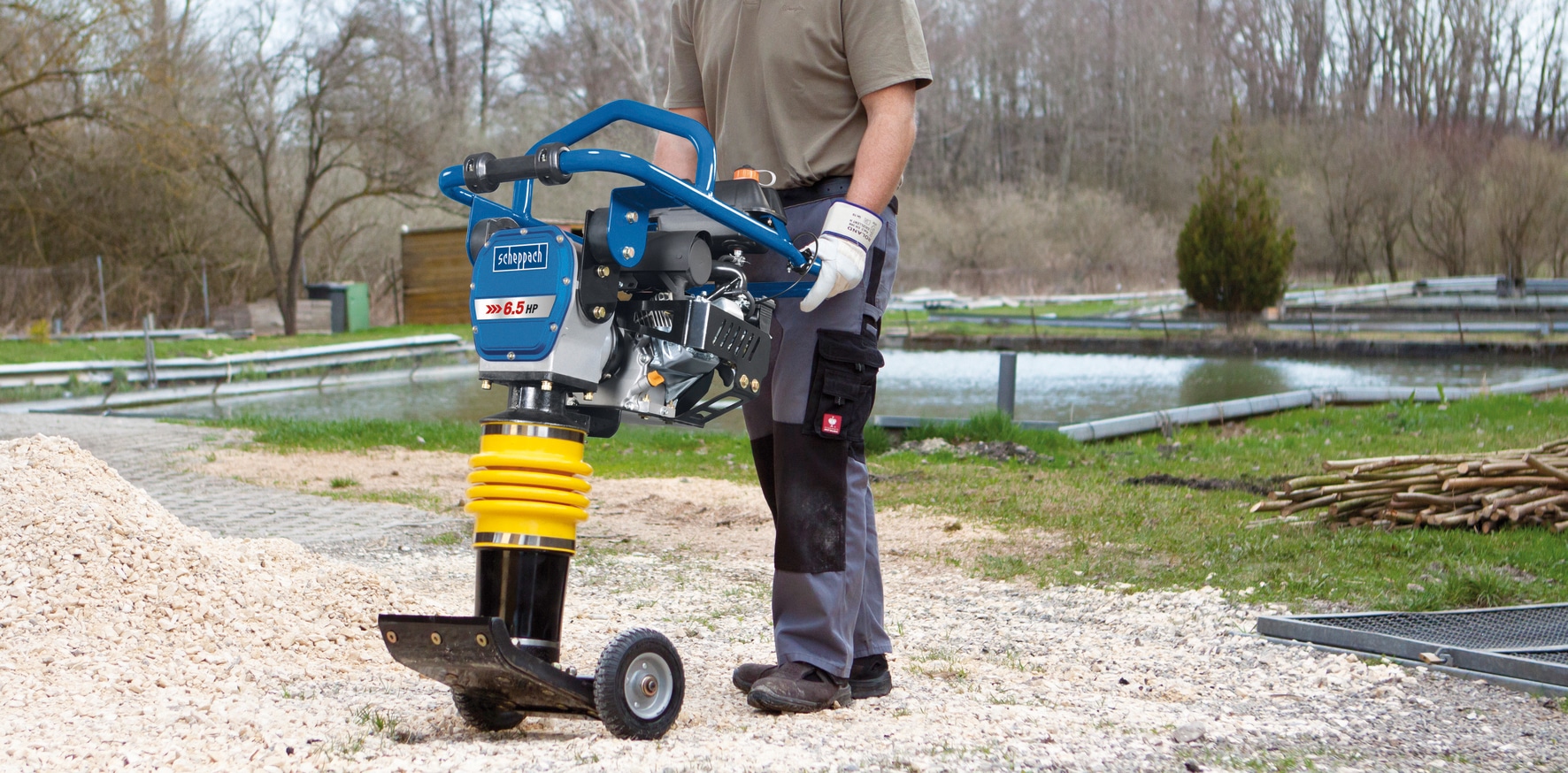 Scheppach Vibrationsstampfer »VS 1000«, (1 tlg.)