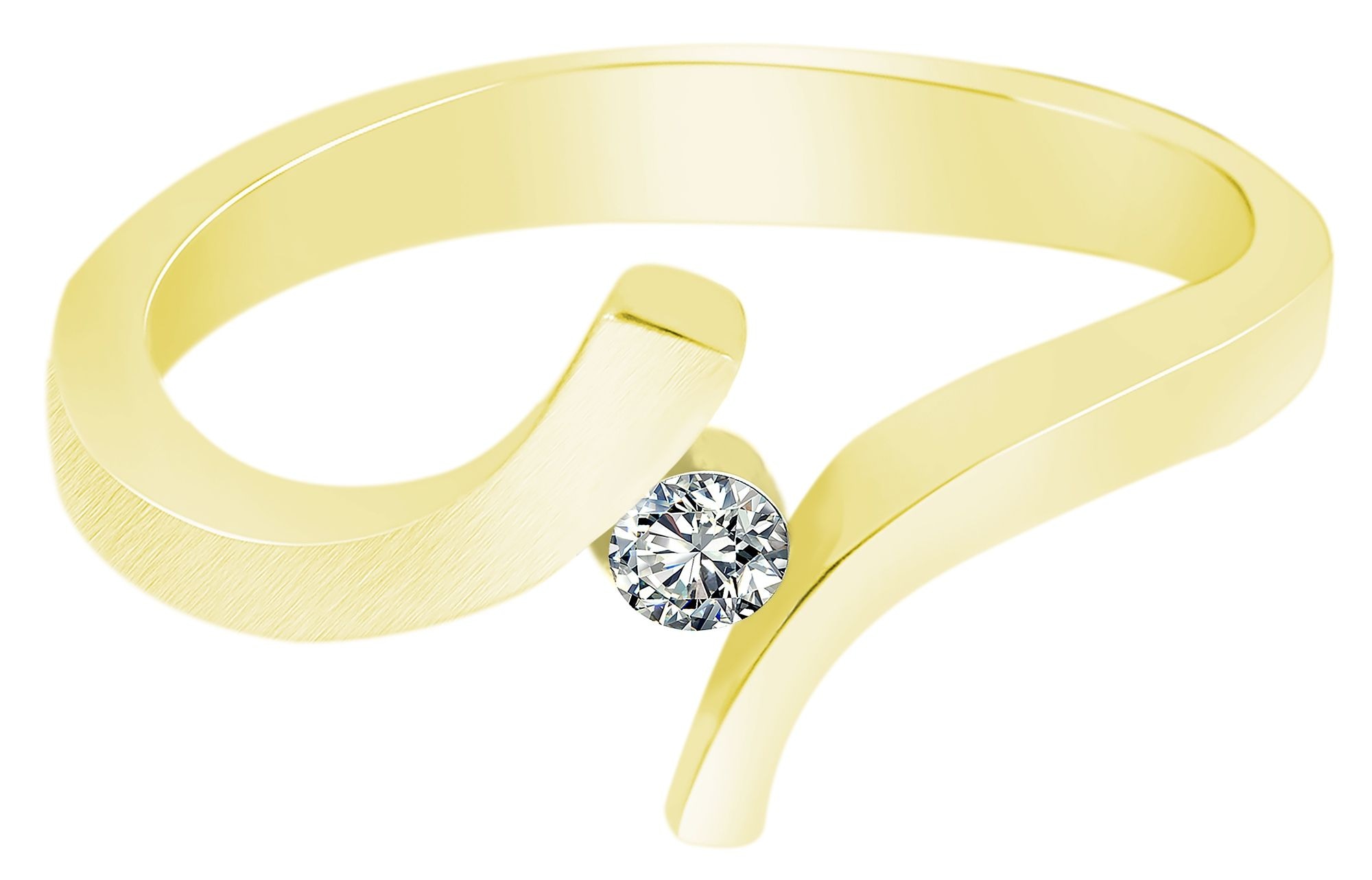 Adelia´s Fingerring »Damen Ring aus 333 Gold mit Zirkonia«