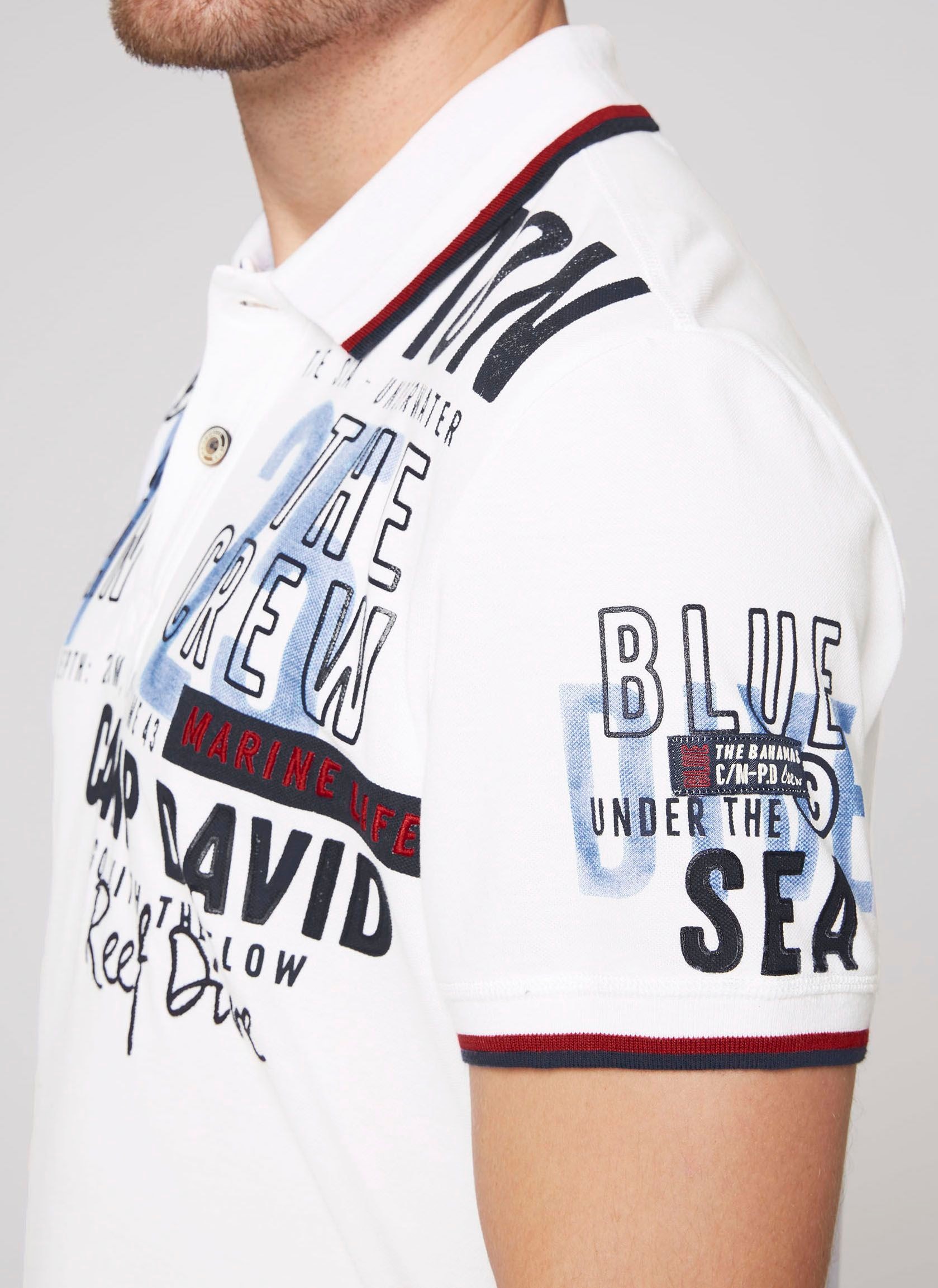 CAMP DAVID Poloshirt, mit Logoprägung online bestellen bei OTTO | Print-Shirts