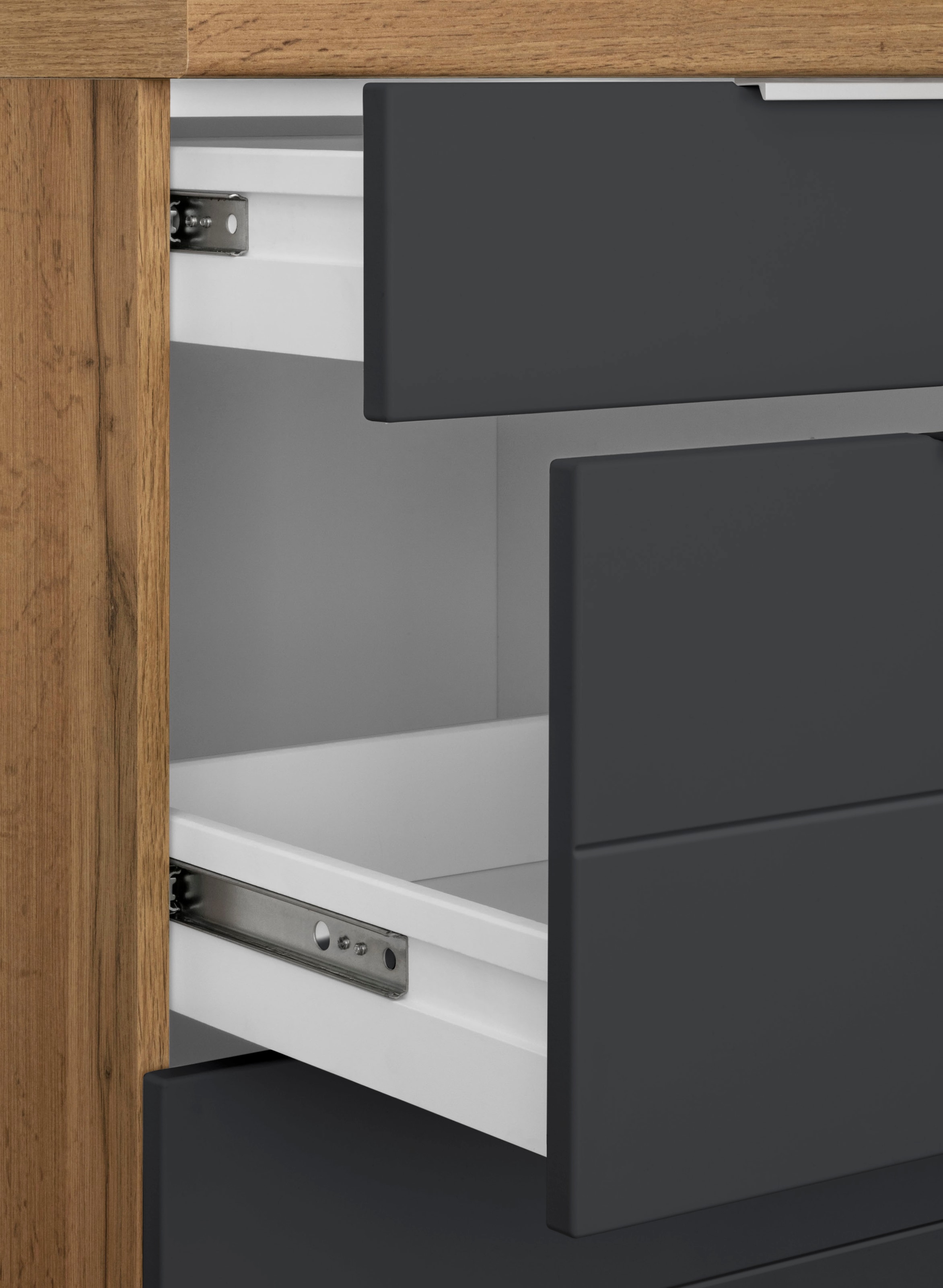 KOCHSTATION Winkelküche »KS-Luhe« Stellbreite 240x270 cm, wahlweise mit oder ohne E-Geräten, MDF-Fronten