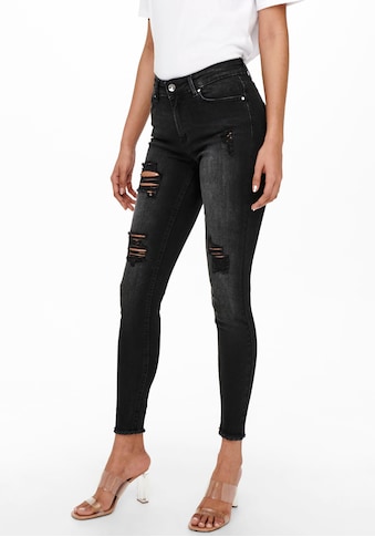 Only Ankle-Jeans »ONLBLUSH MID SK RAW ANK DEST« kaufen