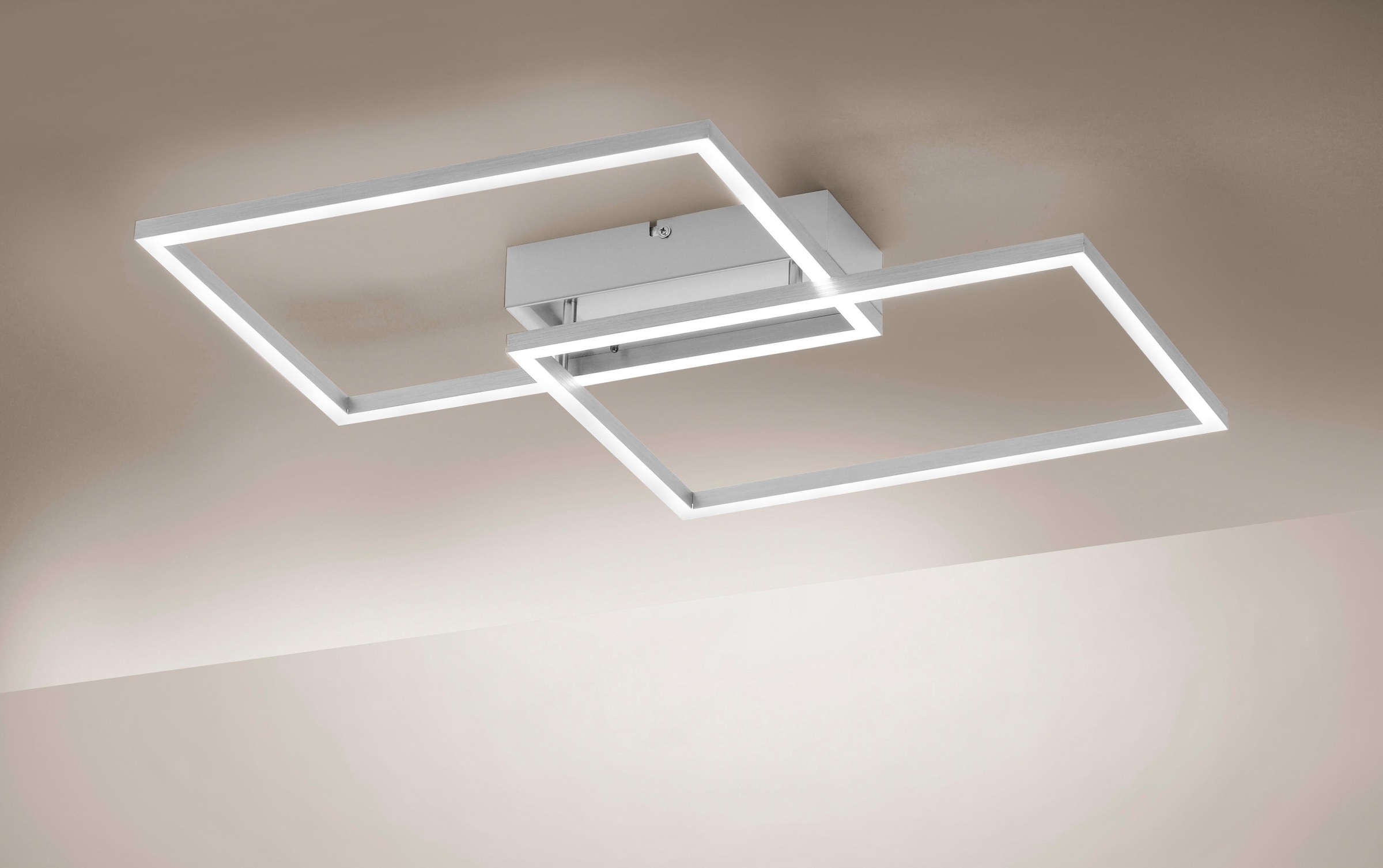 JUST LIGHT Deckenleuchte »IVEN«, 2 flammig, Leuchtmittel LED-Board | LED fest integriert, CCT-Farbtemperaturregelung, Dimmbar über Funkfernbed., Memoryfunktion