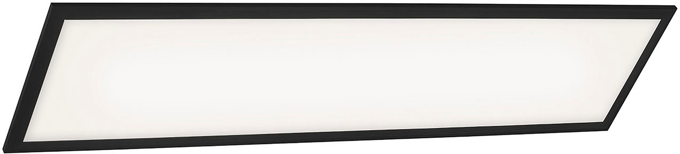 Briloner Leuchten LED Panel »7167015 Piatto«, Deckenlampe, 100x25x6cm, Schwarz, 24W, Wohnzimmer, Schlafzimmer, Flur