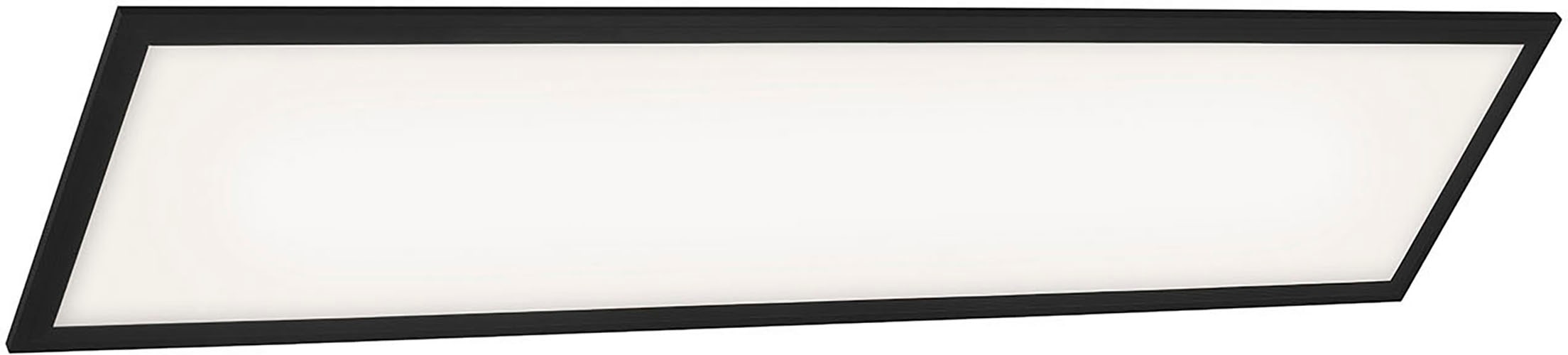 Briloner Leuchten LED Panel »7167015 Piatto«, Leuchtmittel LED-Board | LED fest integriert, Deckenlampe, 100x25x6cm, Schwarz, 24W, Wohnzimmer, Schlafzimmer, Flur