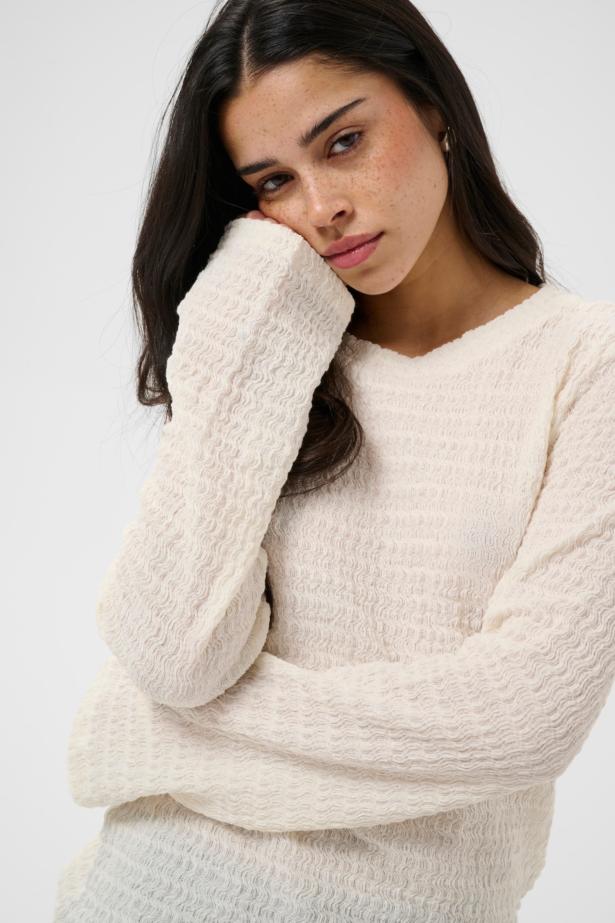 KAFFE Langarmbluse »Langarm-Bluse KAfelicity«