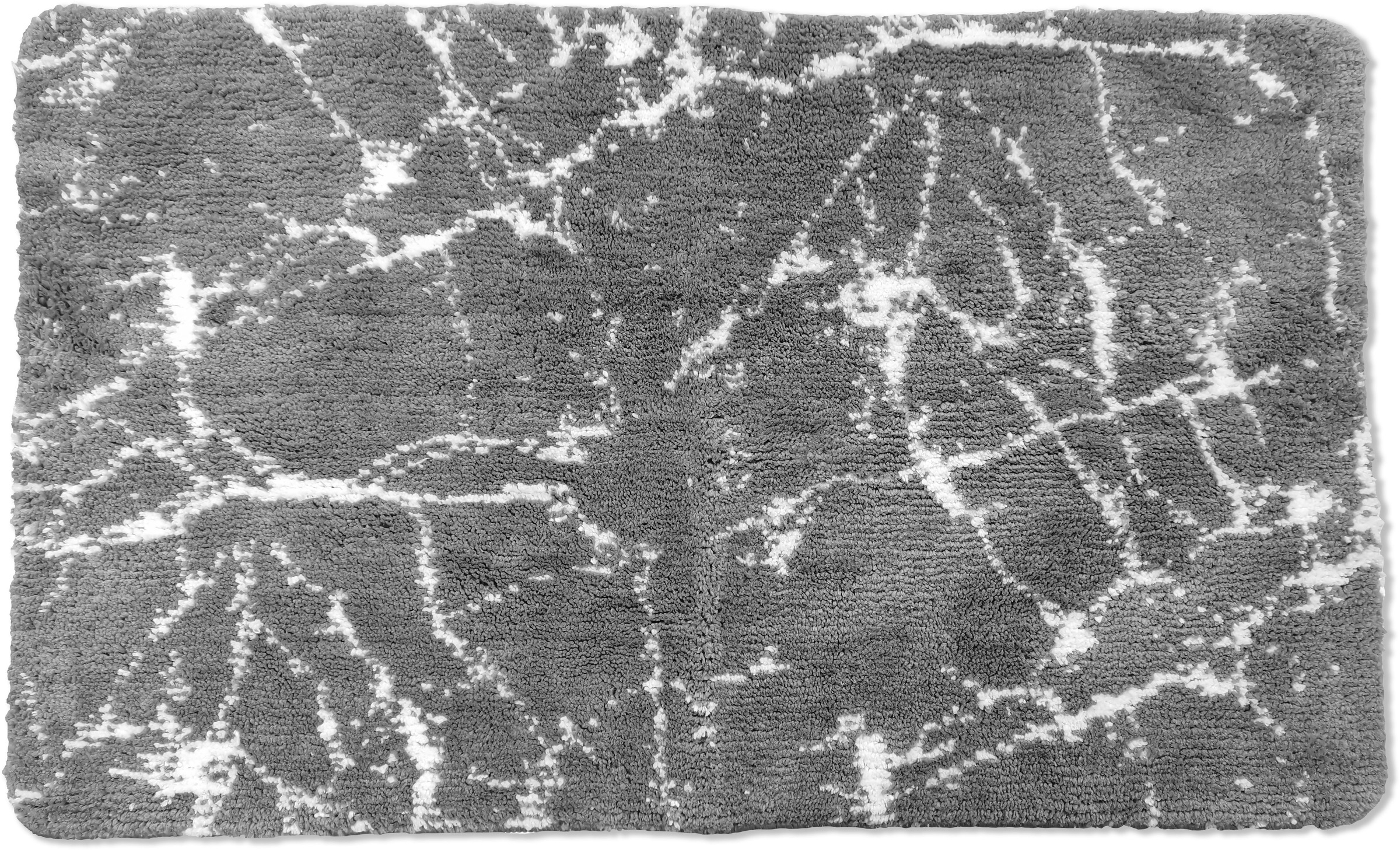 my home Badematte »Marble«, rutschhemmend beschichtet, fußbodenheizungsgeeignet-schnell trocknend-strapazierfähig, Badteppich, Marmor-Design, auch als 3-teiliges Badematten Set