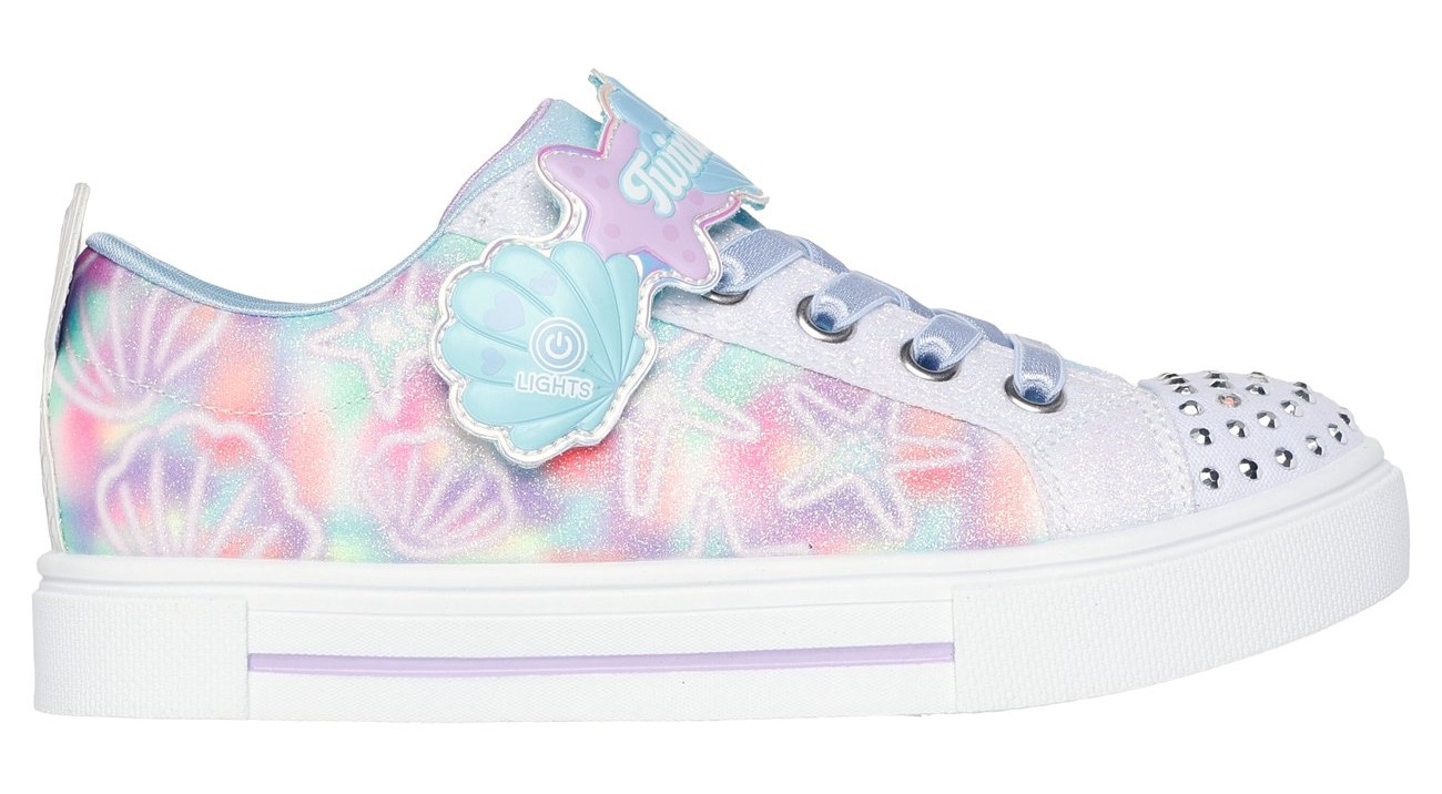 Skechers Sneaker »TWINKLE SPARKS«, Blink,-Schlupfschuh mit Glitzer+Strass, Größenschablone zum Download