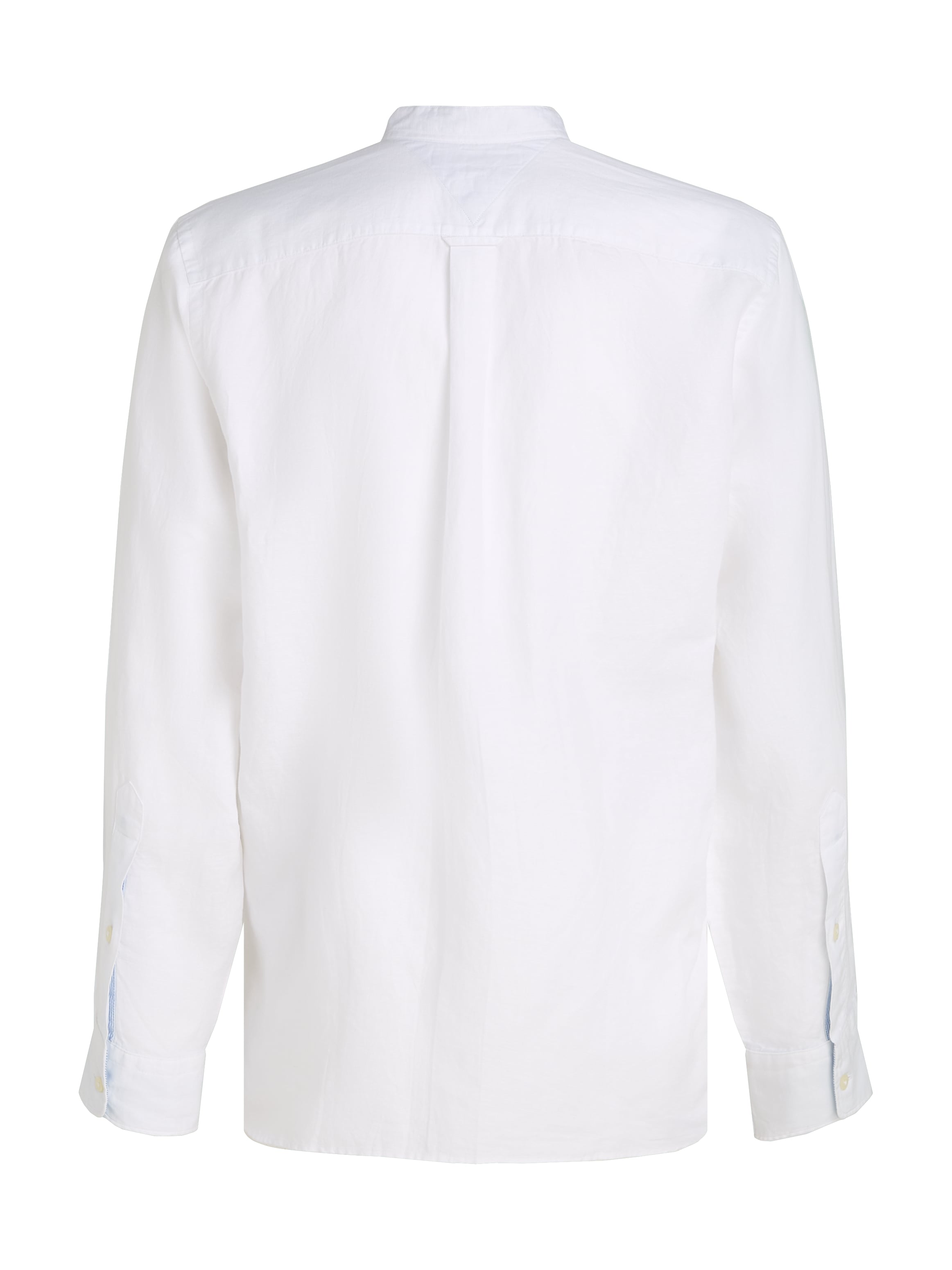 Tommy Hilfiger Langarmhemd »LINEN BLEND MAO COLLAR SHIRT«
