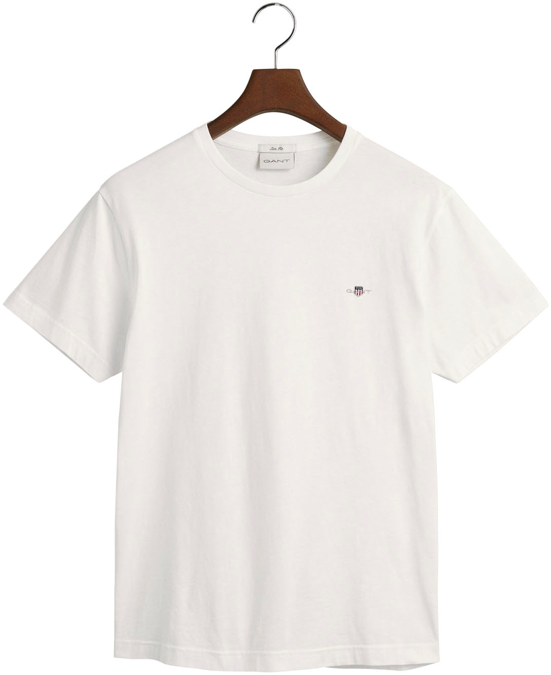 Gant T-Shirt »SLIM SHIELD SS T-SHIRT«, mit Logostickerei auf der Brust