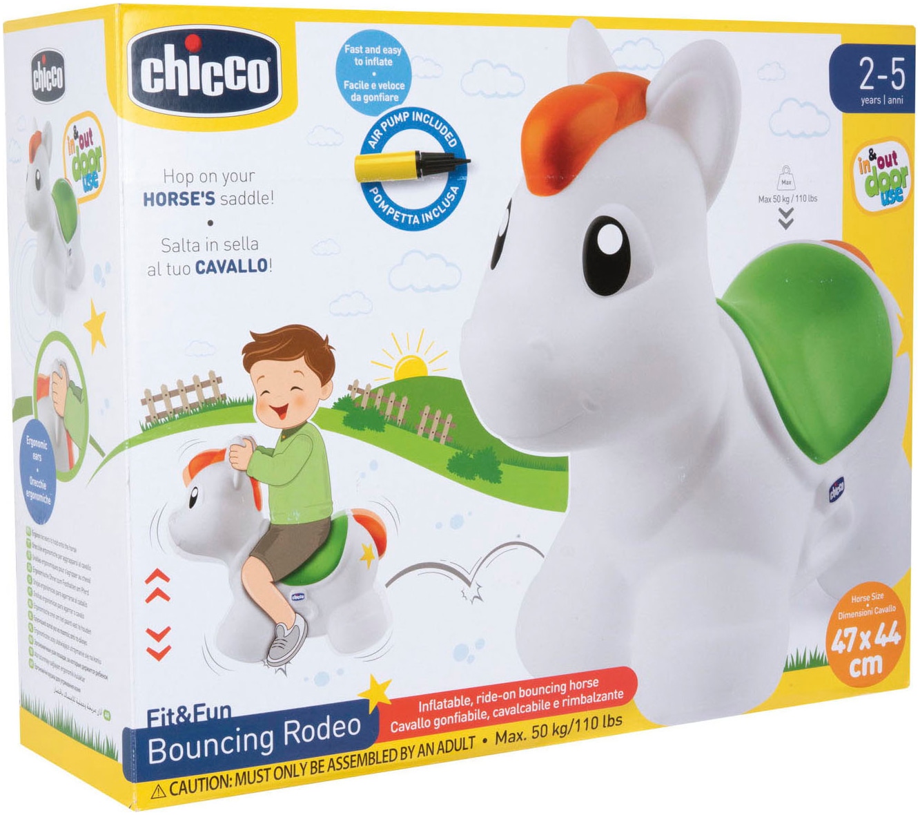 Chicco Hüpftier »Rodeo«, inklusive Pumpe