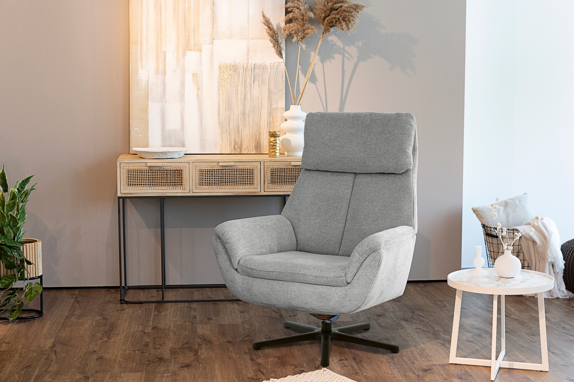 Die PlanBar Relaxsessel »MP-RS20079«, 360° drehbar, Wippfunktion zusätzlich wählbar, Kaltschaumpolsterung