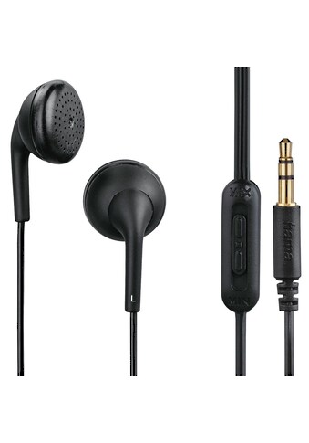 Hama In-Ear-Kopfhörer »Kopfhörer "Smart4Music", Earbuds, Lautstärkeregler, Schwarz« kaufen