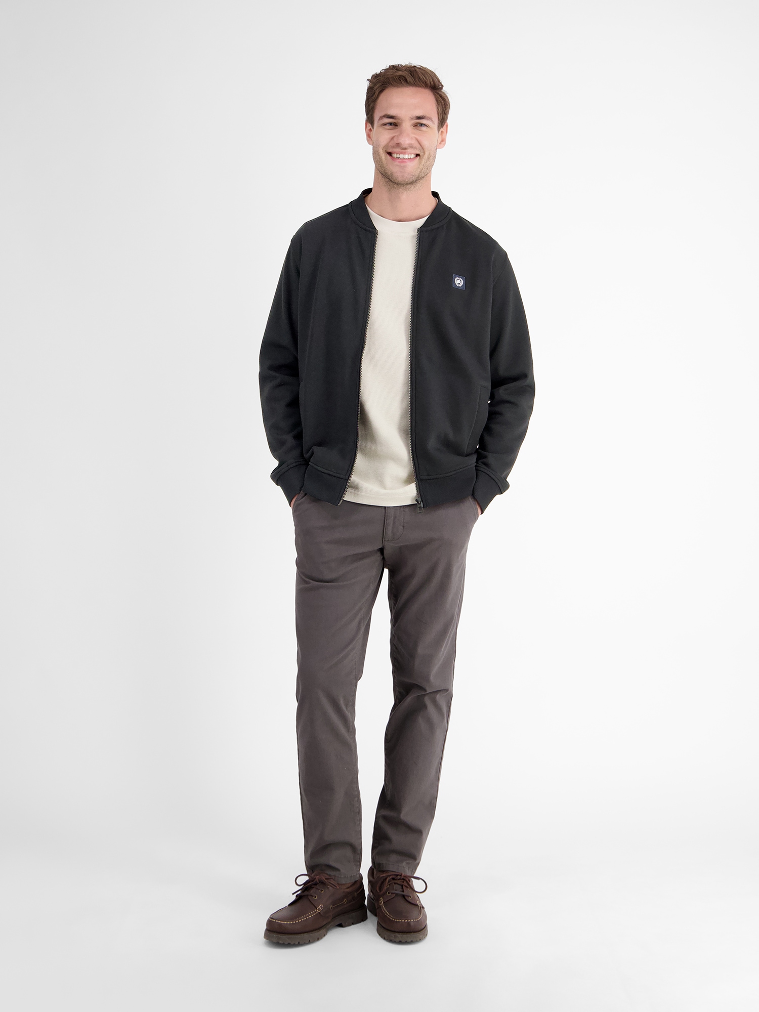 LERROS Sweatjacke »LERROS College-Sweatjacke für Herren«