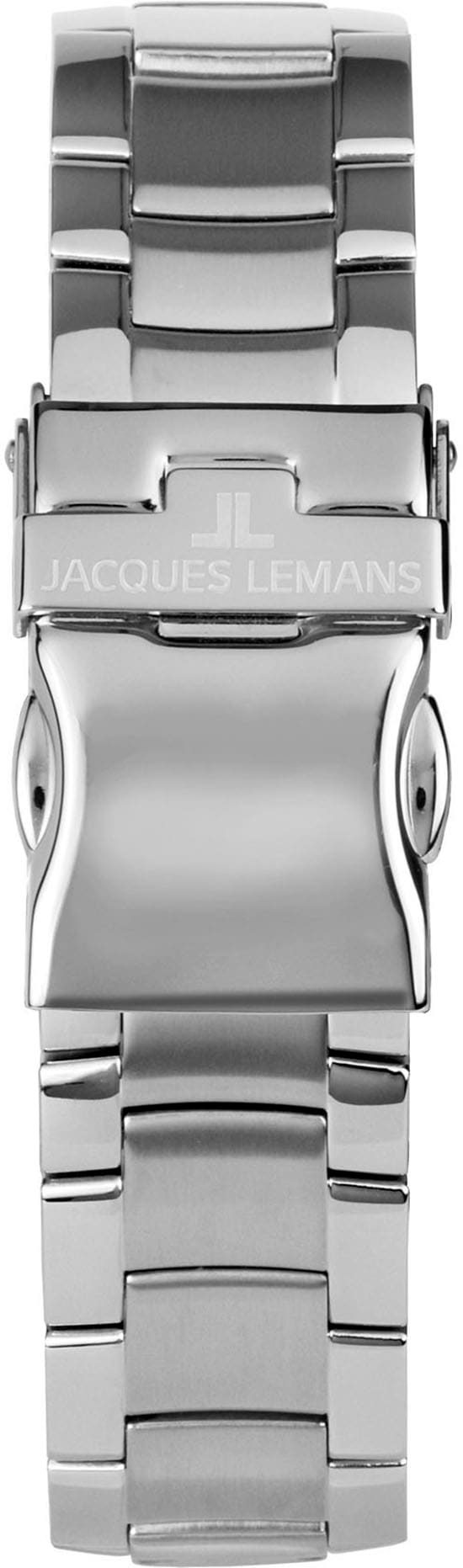 Jacques Lemans Quarzuhr »Derby«, Armbanduhr, Herrenuhr, Edelstahlarmband, analog, Tag, kleine Sekunde
