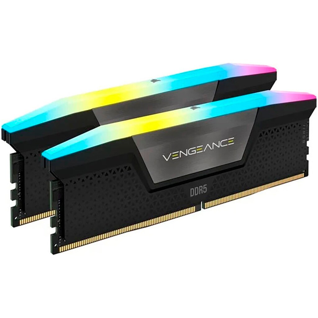 Corsair Arbeitsspeicher »VENGEANCE RGB DDR5 6400MT/s 32GB (2x16GB)«, Intel optimiert