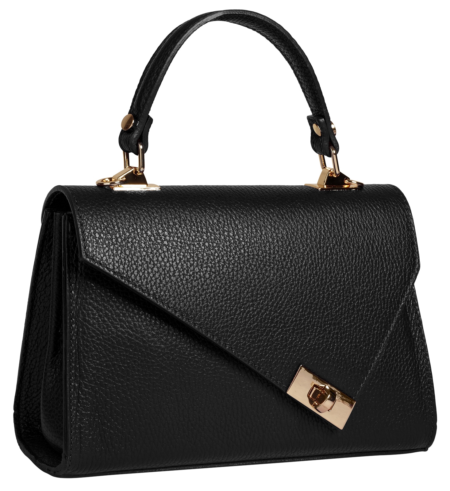 Cluty Henkeltasche echt Leder, Made in Italy
