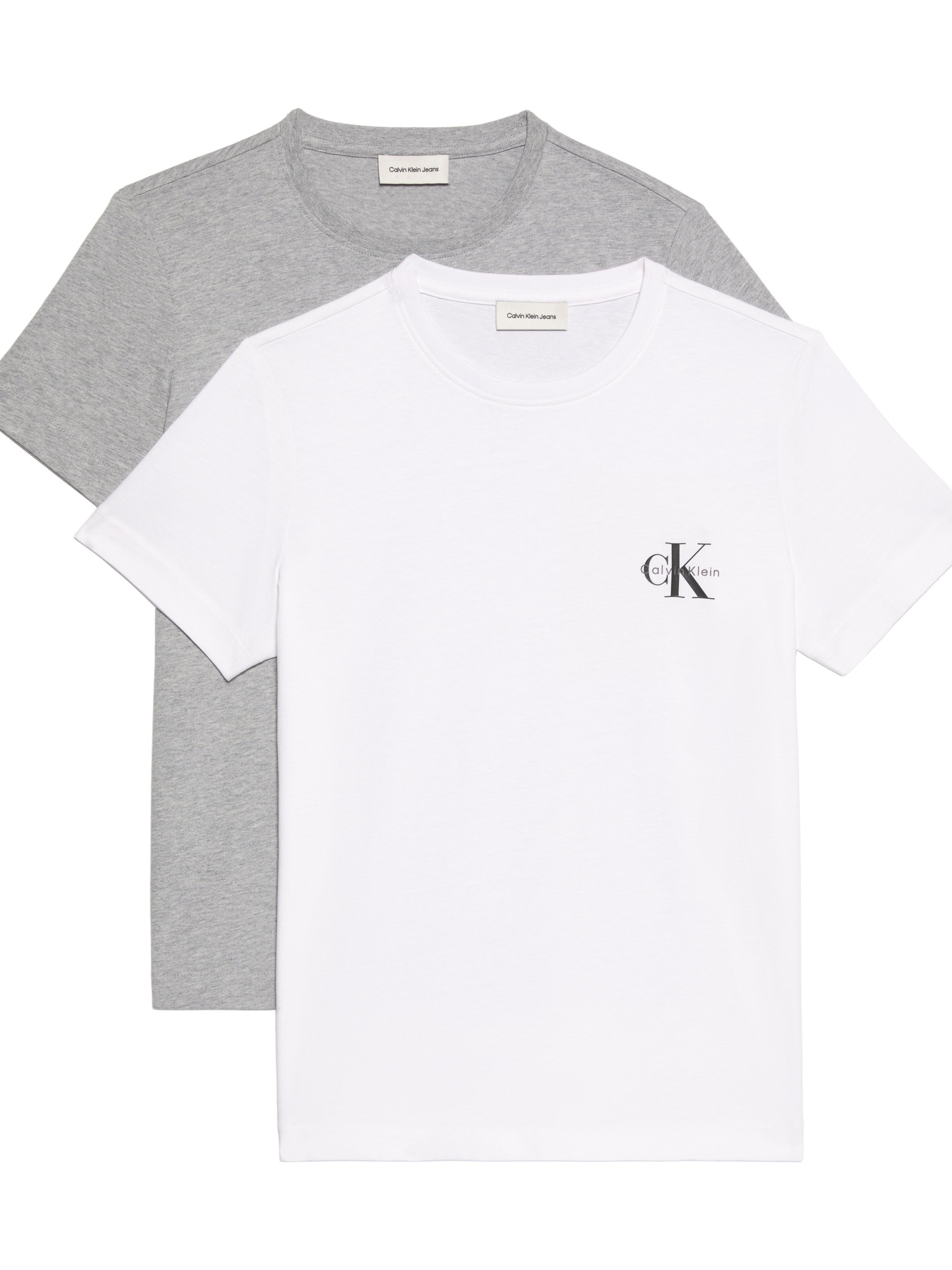 Calvin Klein Jeans T-Shirt »MONOLOGO CN 2 PACK TEE« Packung, 2er-Pack, 2 Stk. , Logoschriftzug