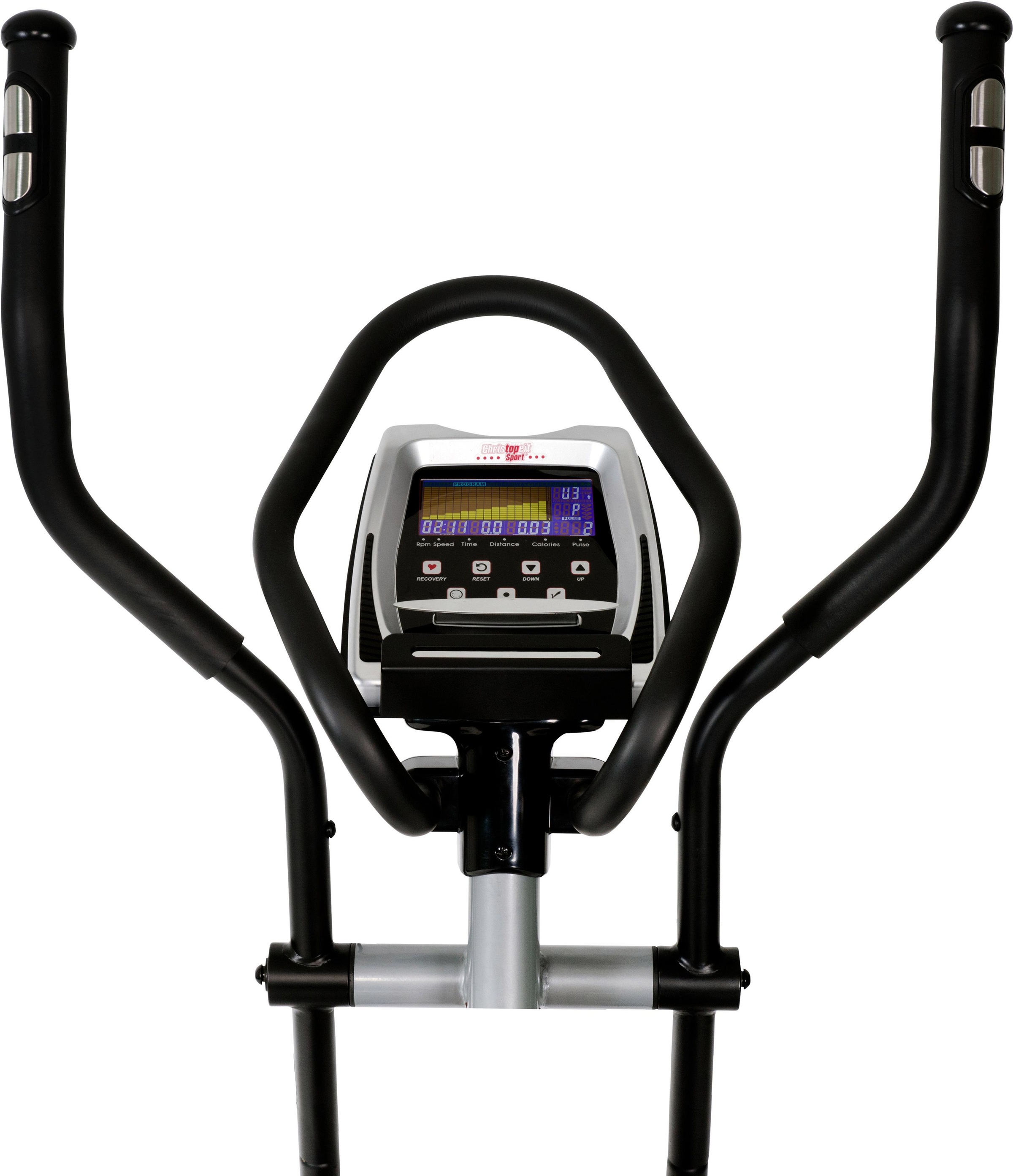Christopeit Sport® Crosstrainer-Ergometer »CX 7«, Backlit LCD Display mit Tablet- bzw. Smartphonehalterung