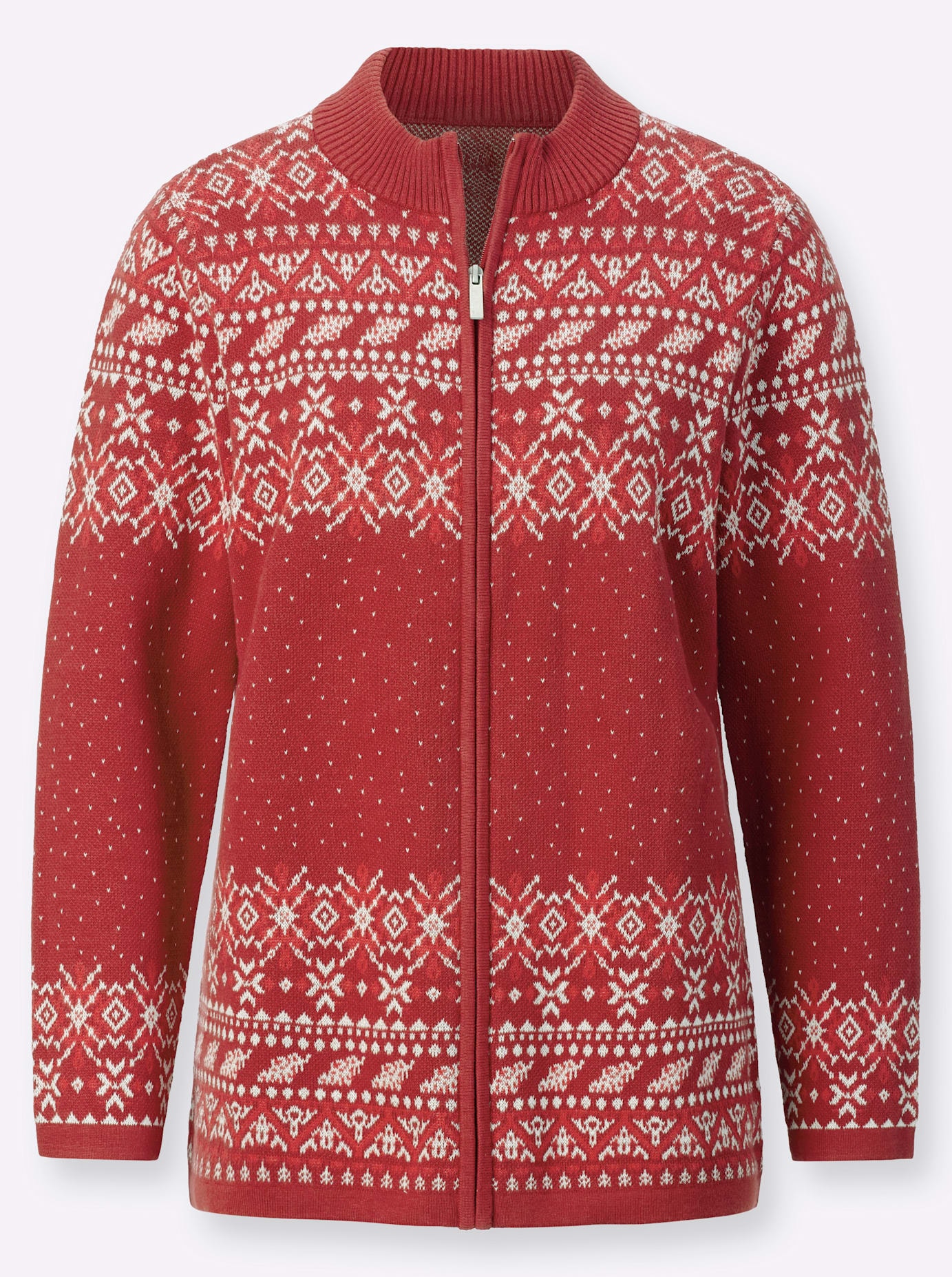 Classic Basics Jacquardstrickjacke