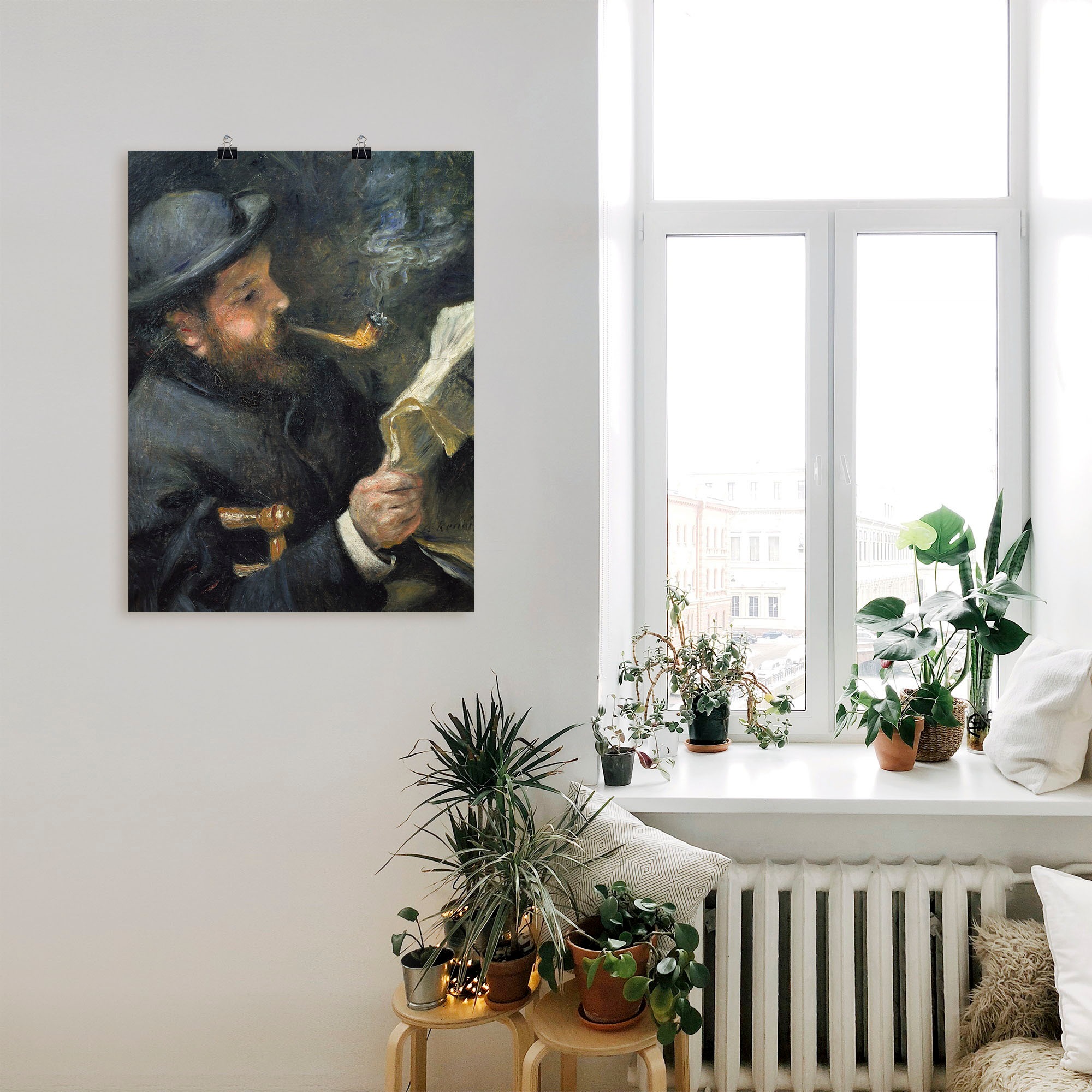 Artland Wandbild »Bildnis Claude Monet mit Pfeife«, Mann, (1 St.), als Leinwandbild, Poster in verschied. Größen