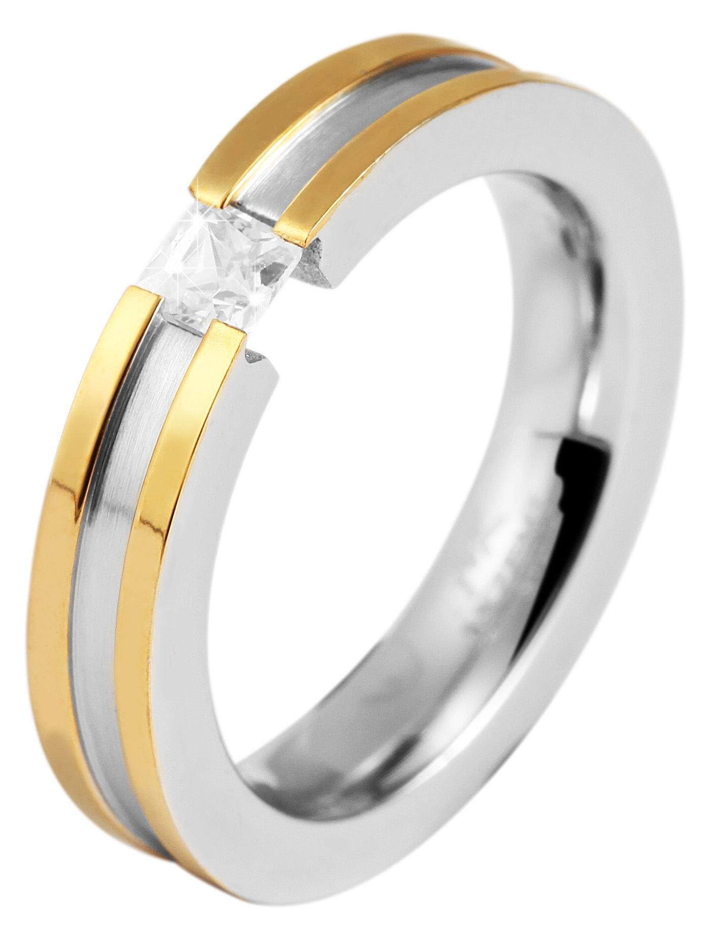 Adelia´s Fingerring »Damen Ring aus Edelstahl«