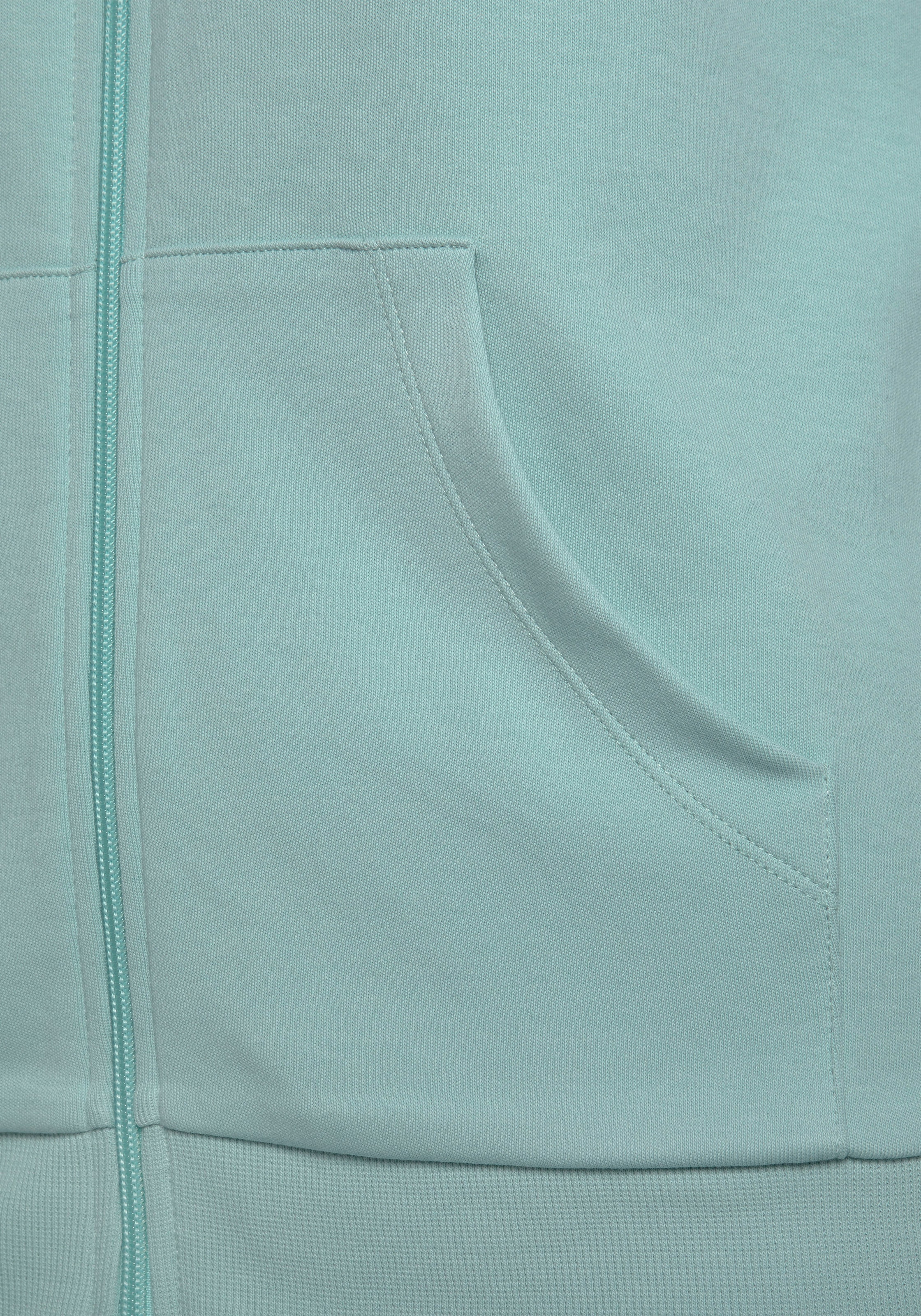 Bench. Loungewear Sweatjacke, mit Logostickerei am Stehkragen, Loungewear, Loungeanzug