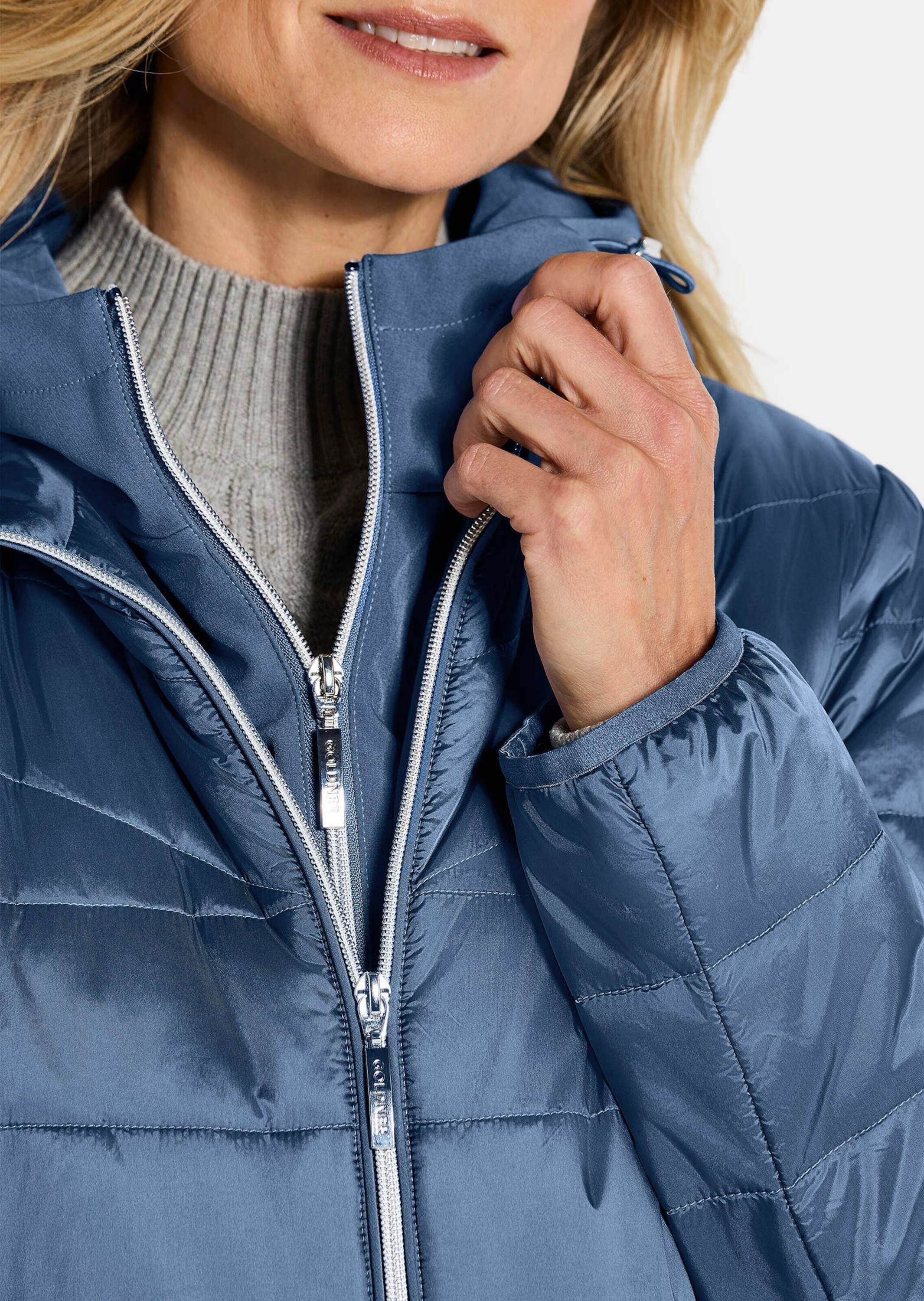 GOLDNER Langmantel »Steppmantel mit Softshell-Einsatz«