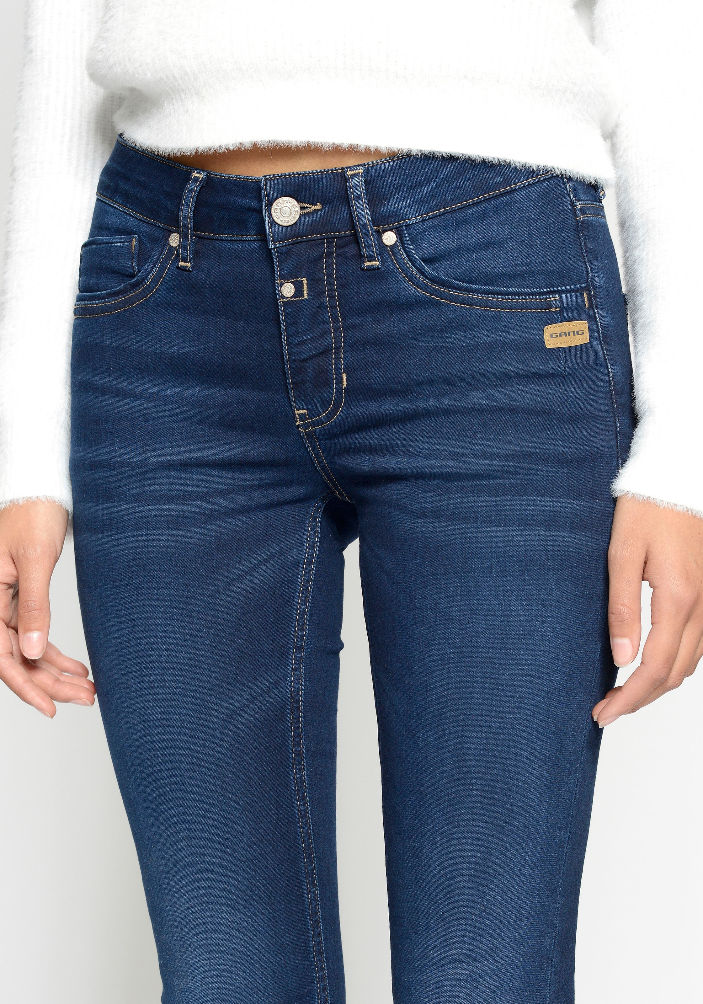 GANG Skinny-fit-Jeans »94LAYLA«, mit Used-Effekten online bei OTTO | Straight-Fit Jeans