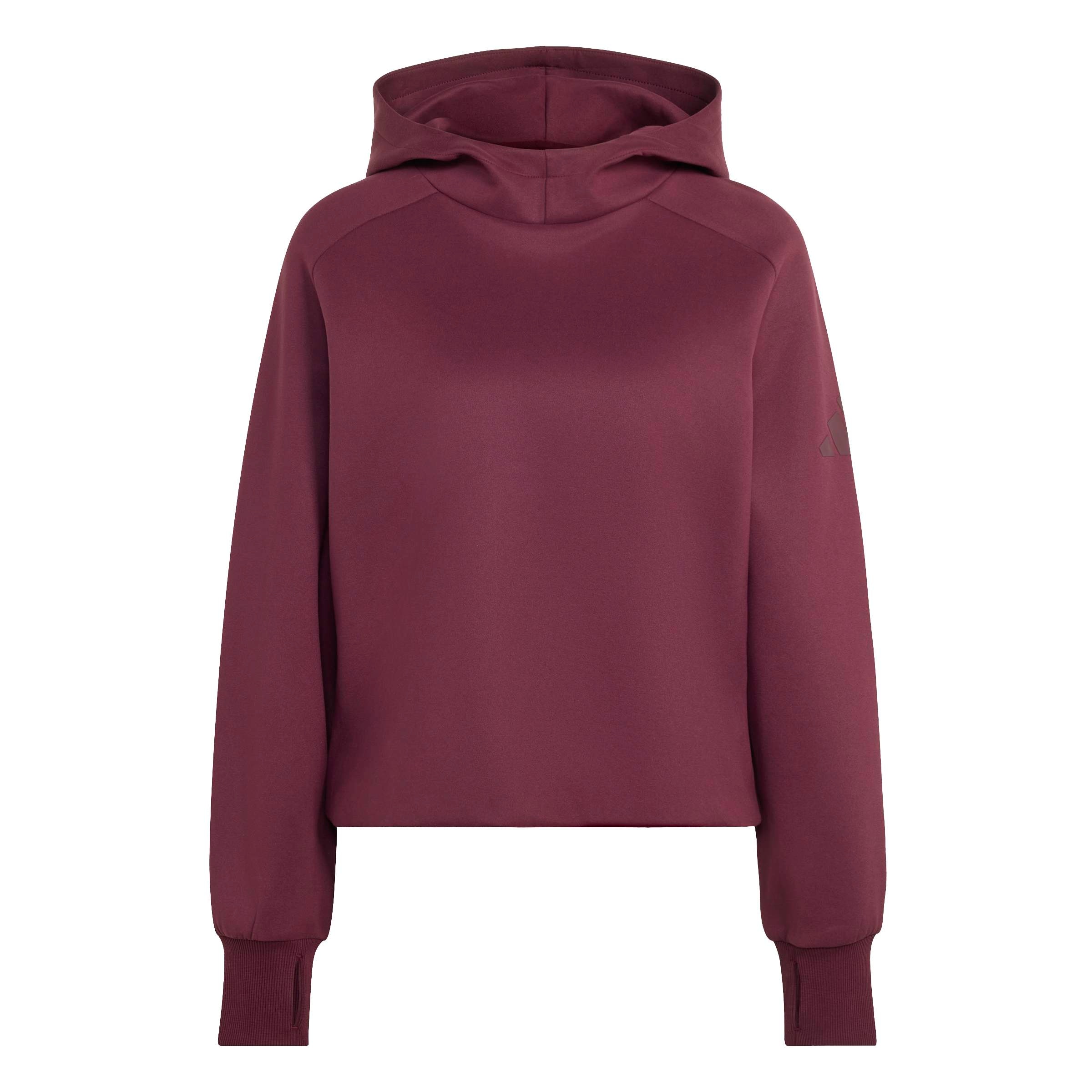 adidas Sportswear Kapuzensweatshirt »SOFT LUX WINTER KNIT HOODIE«, sportlicher Stil, mit Kapuze, ohne Verschluss

