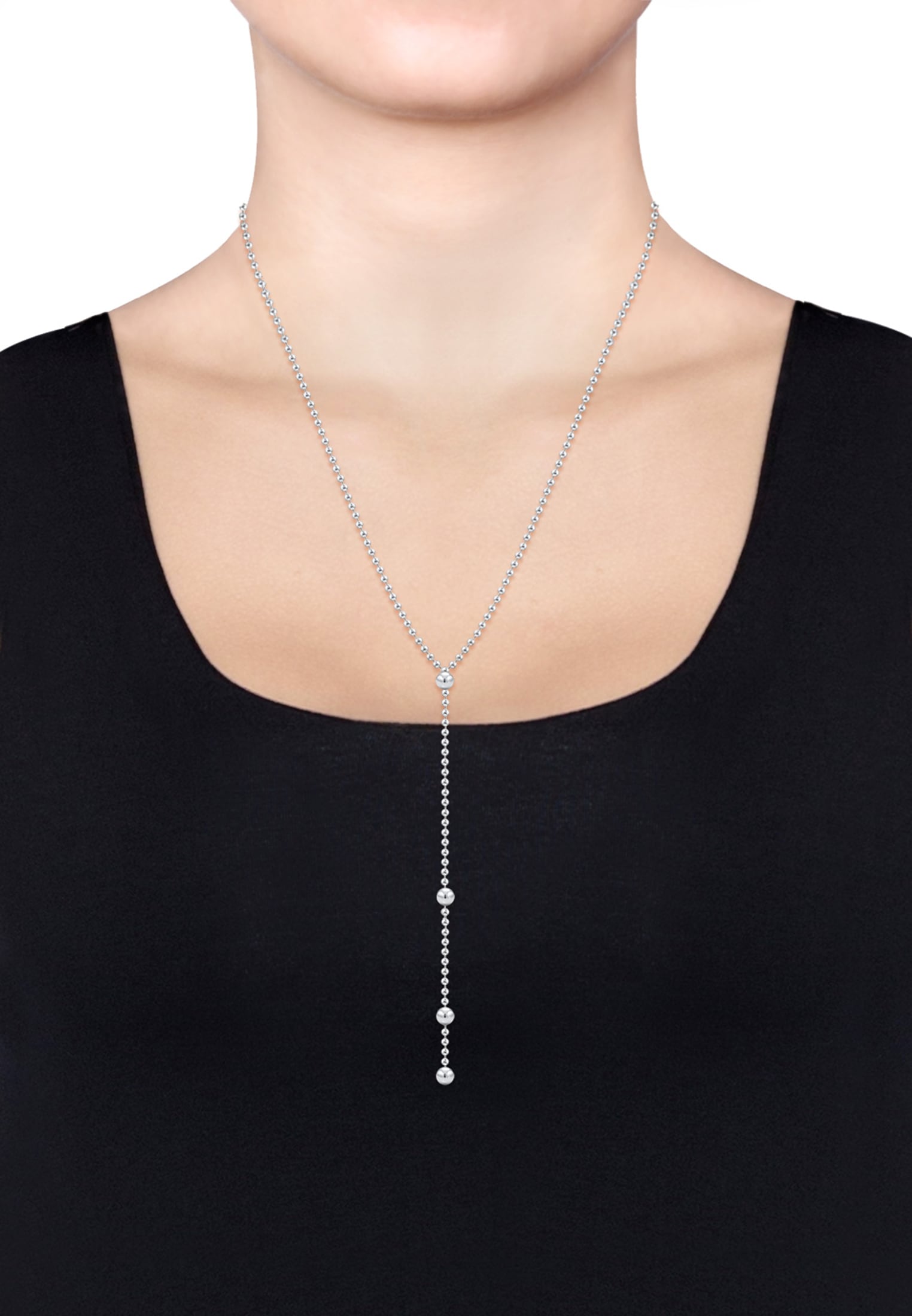 Elli Y-Kette »Halskette Y-Kette Kugel Design 925 Sterling Silber«