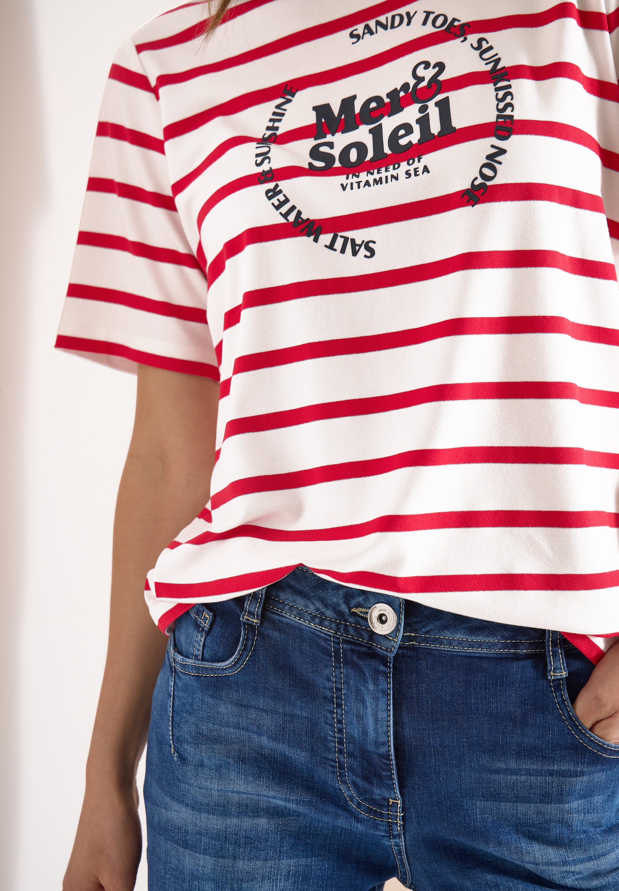 Cecil T-Shirt mit Streifen Muster
