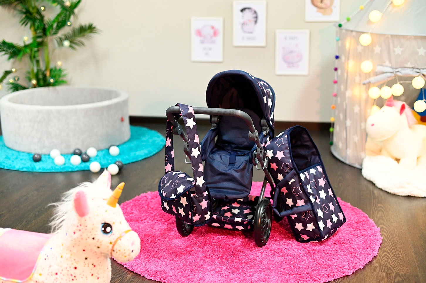Knorrtoys® Kombi-Puppenwagen »Ruby«, mit Wickeltasche