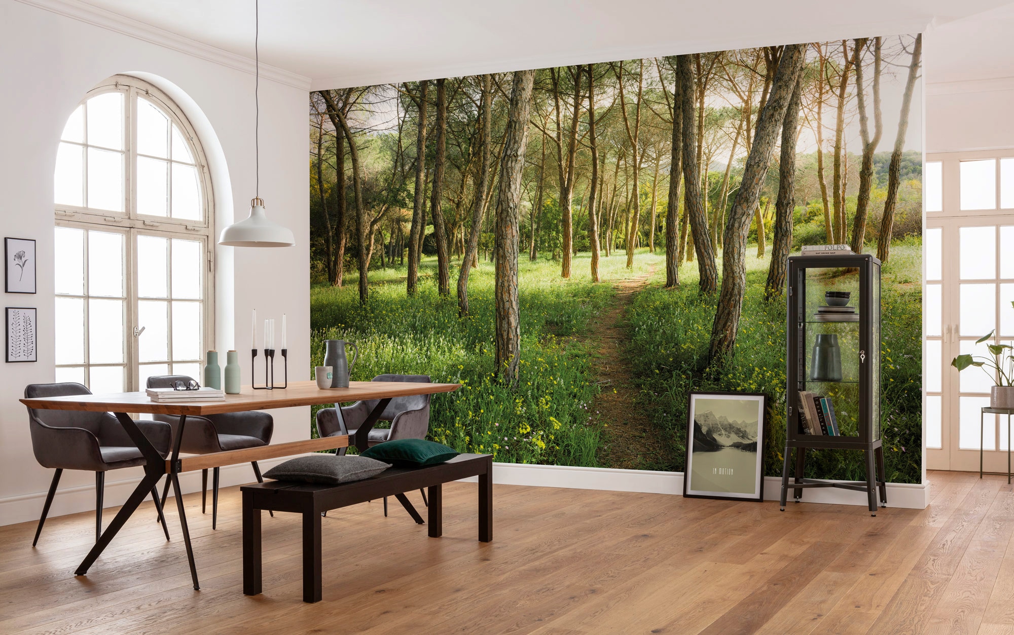 Komar Vliestapete »Digitaldruck Vlies -  Blütenzauberwald - Größe 450 x 280 cm« bedruckt glatt Wohnzimmer, Schlafzimmer