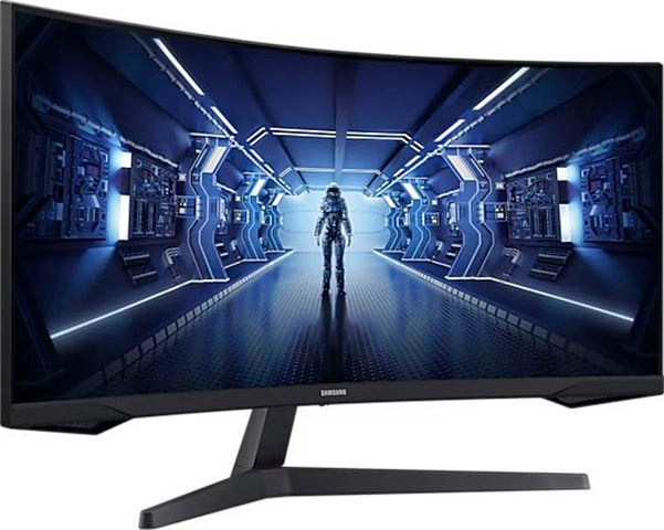 Samsung Curved-Gaming-LED-Monitor »Odyssey G5 C34G55TWWP«, 86 cm/34 Zoll, 3440 x 1440 px, WQHD, 1 ms Reaktionszeit, 165 Hz, 1ms (MPRT)