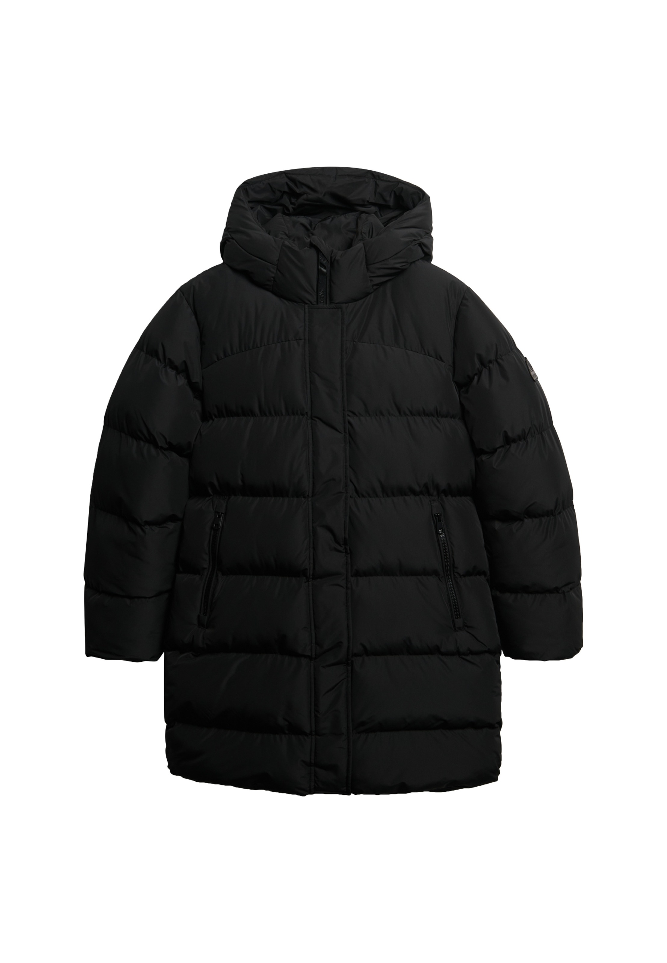 Superdry Steppjacke »HOODED SPORTS PUFFER MID JKT«, mit Kapuze