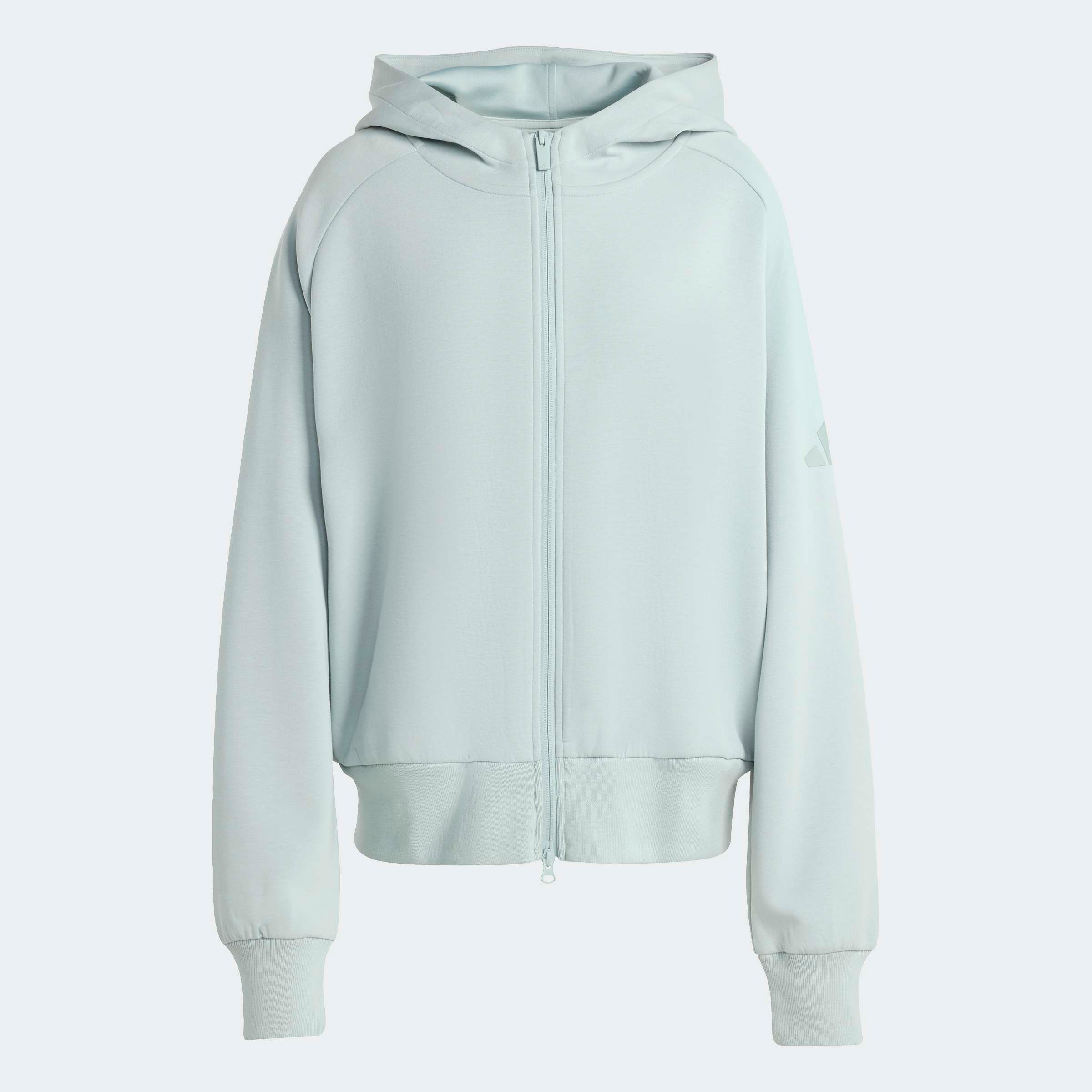 adidas Sportswear Kapuzensweatshirt »WEICHER LUX HOODIE MIT DURCHGEHENDER REISSVERSCHLUSS«
